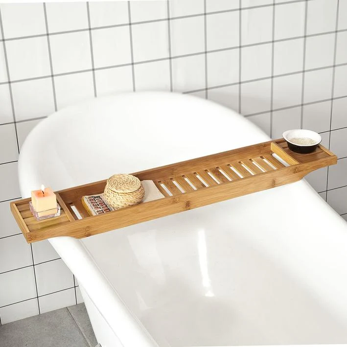 SoBuy FRG212-N Bandeja de Bambú para Bañera L80cm - Image 4