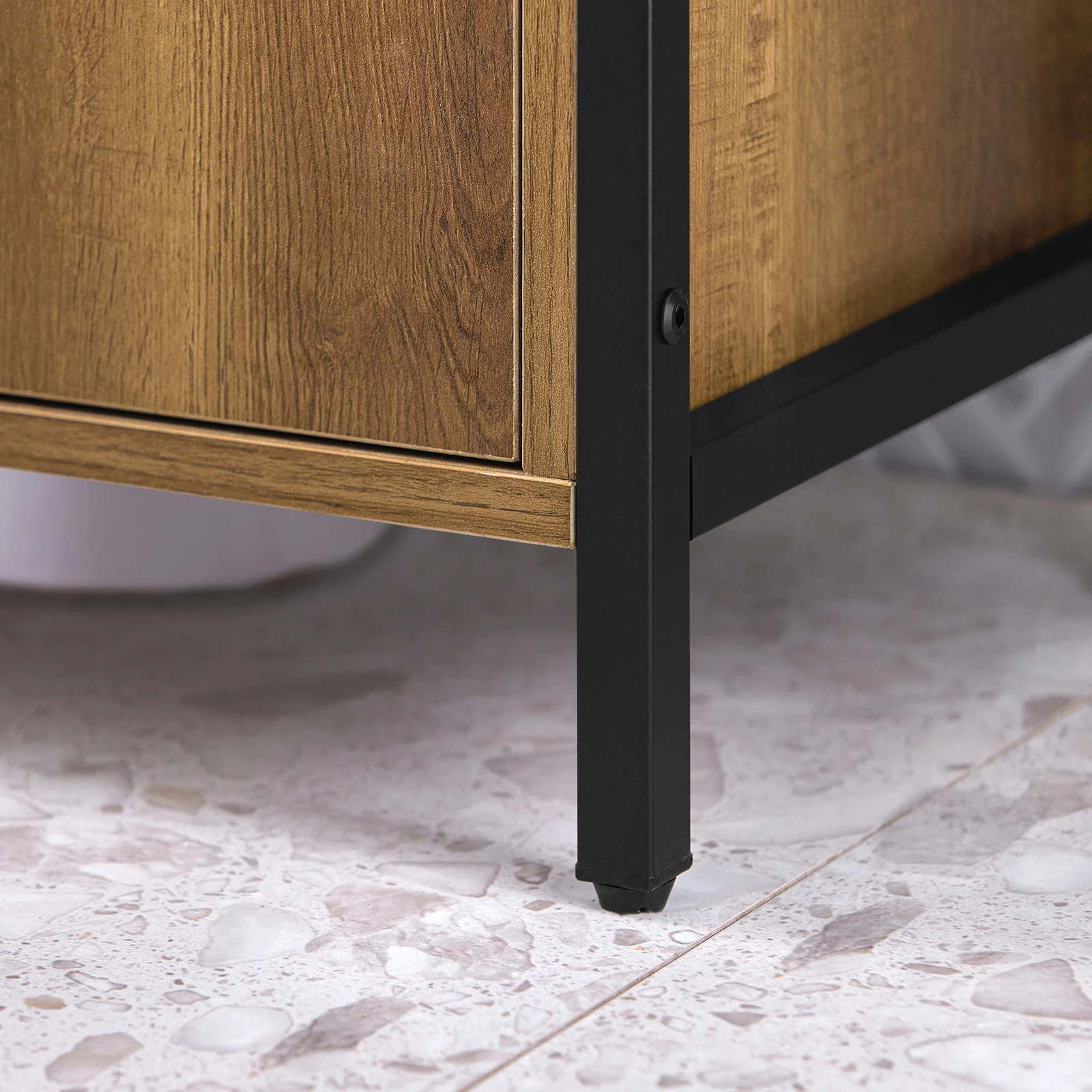 SoBuy BZR63-II-PF Armario para debajo del Lavabo 1 Estante y 2 Puertas - Image 9