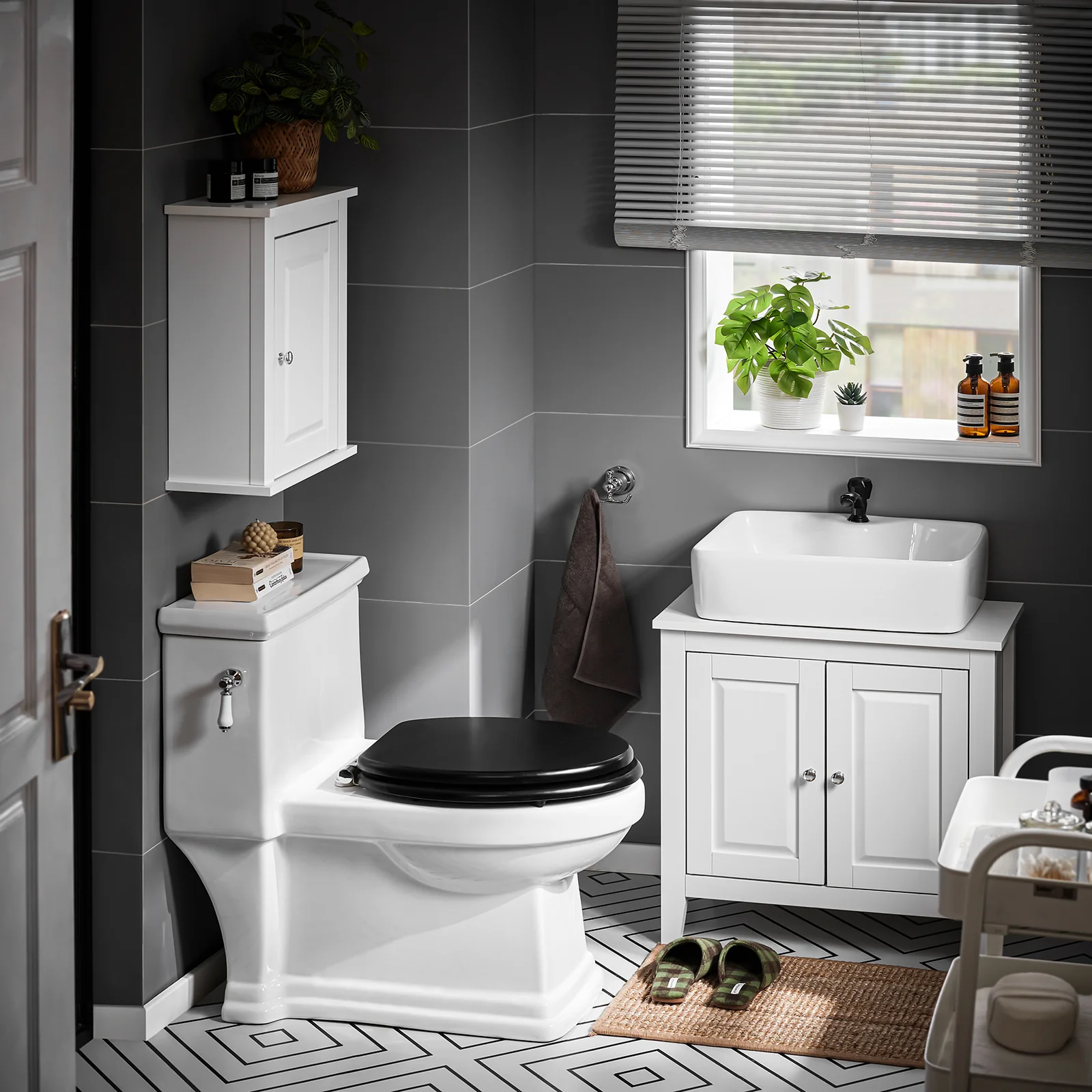 SoBuy FRG202-W Armario para el Debajo del Lavado 2 Puertas Blanco - Image 5