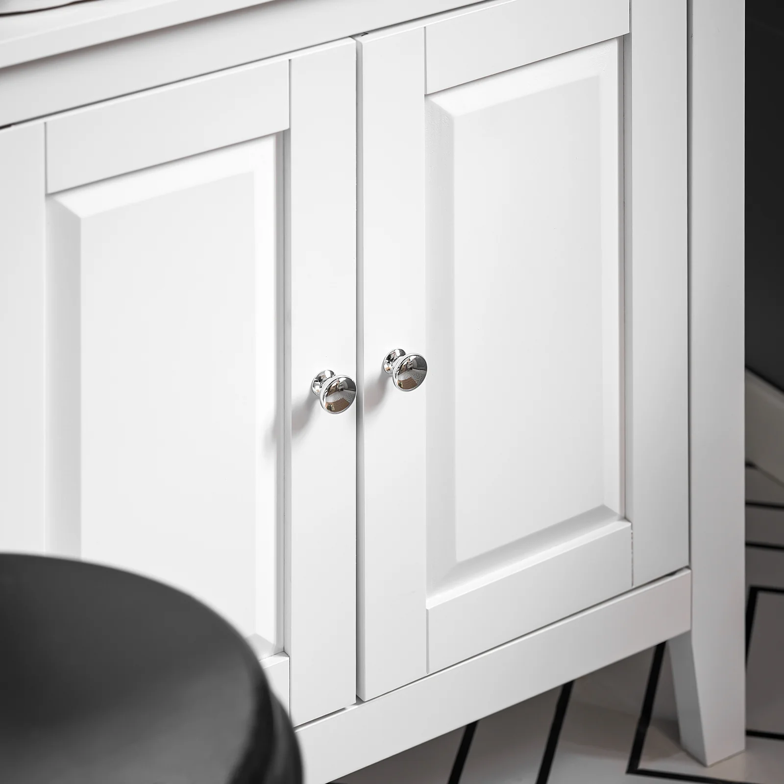 SoBuy FRG202-W Armario para el Debajo del Lavado 2 Puertas Blanco - Image 7