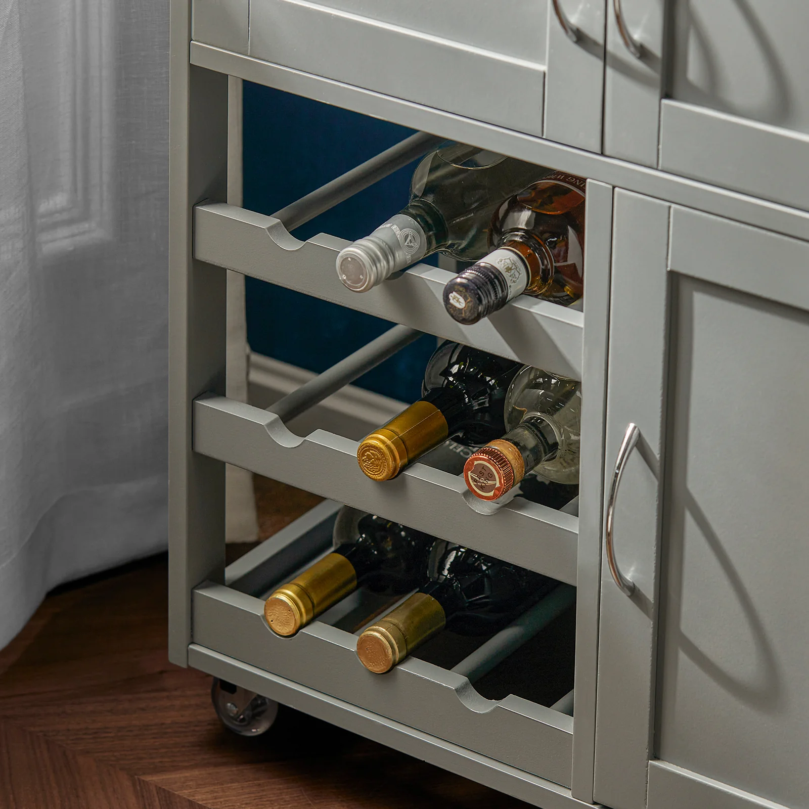 SoBuy FKW45-HG Carrito de Cocina con 3 Puertas y 1 cajón Gris - Image 8