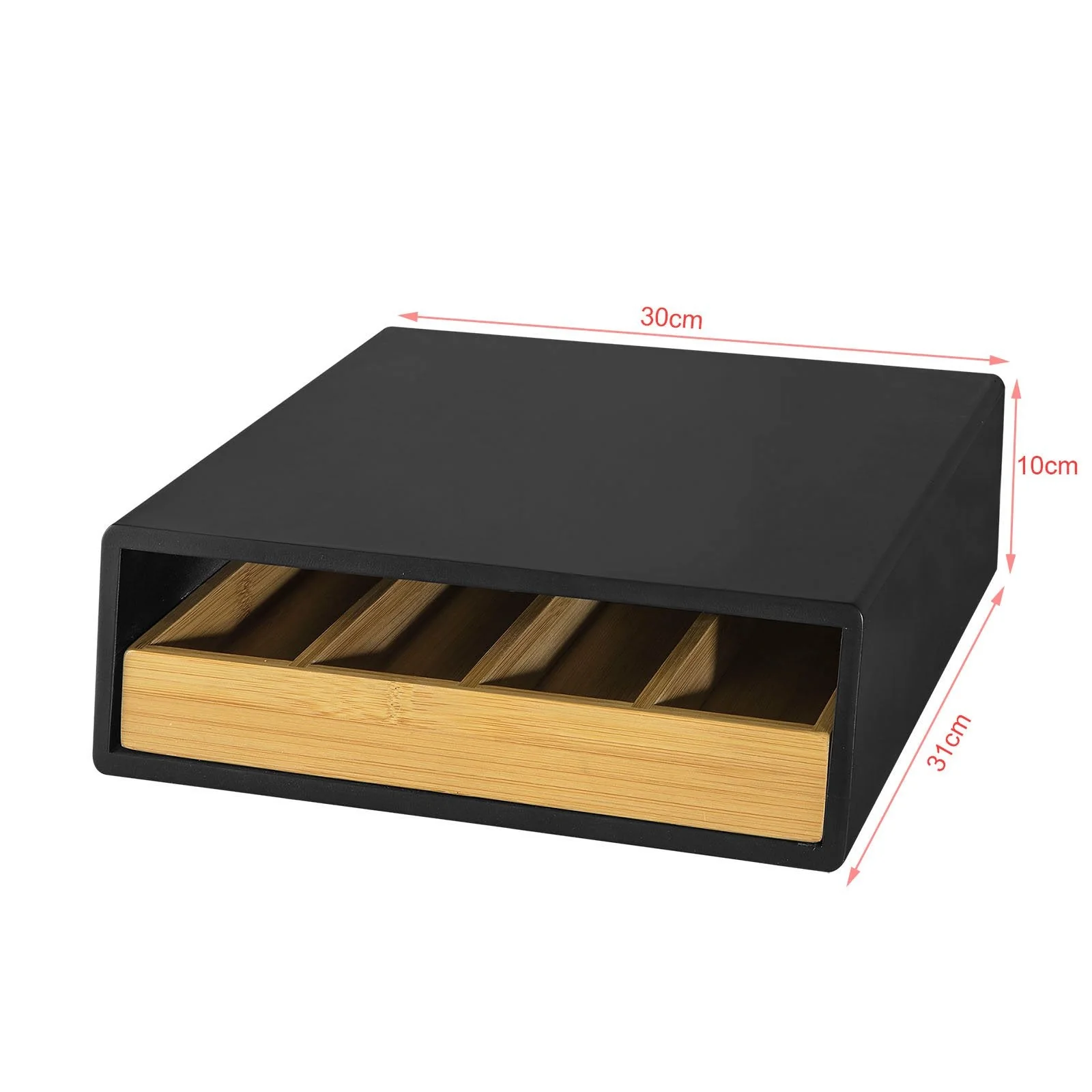 SoBuy FRG280-SCH Soporte para cápsulas de café con un cajón Negro - Image 3