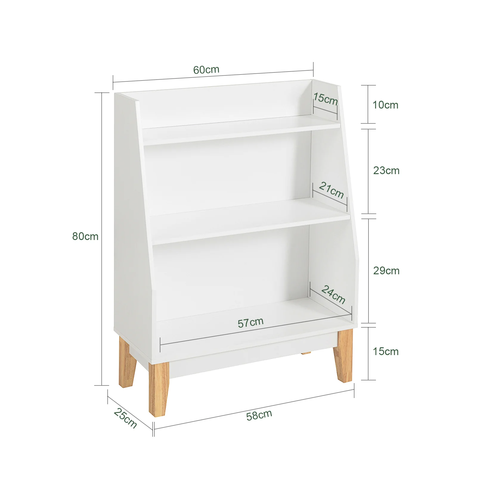SoBuy KMB47-W Estanterías Estándar Infantil con 3 Estantes - Image 3