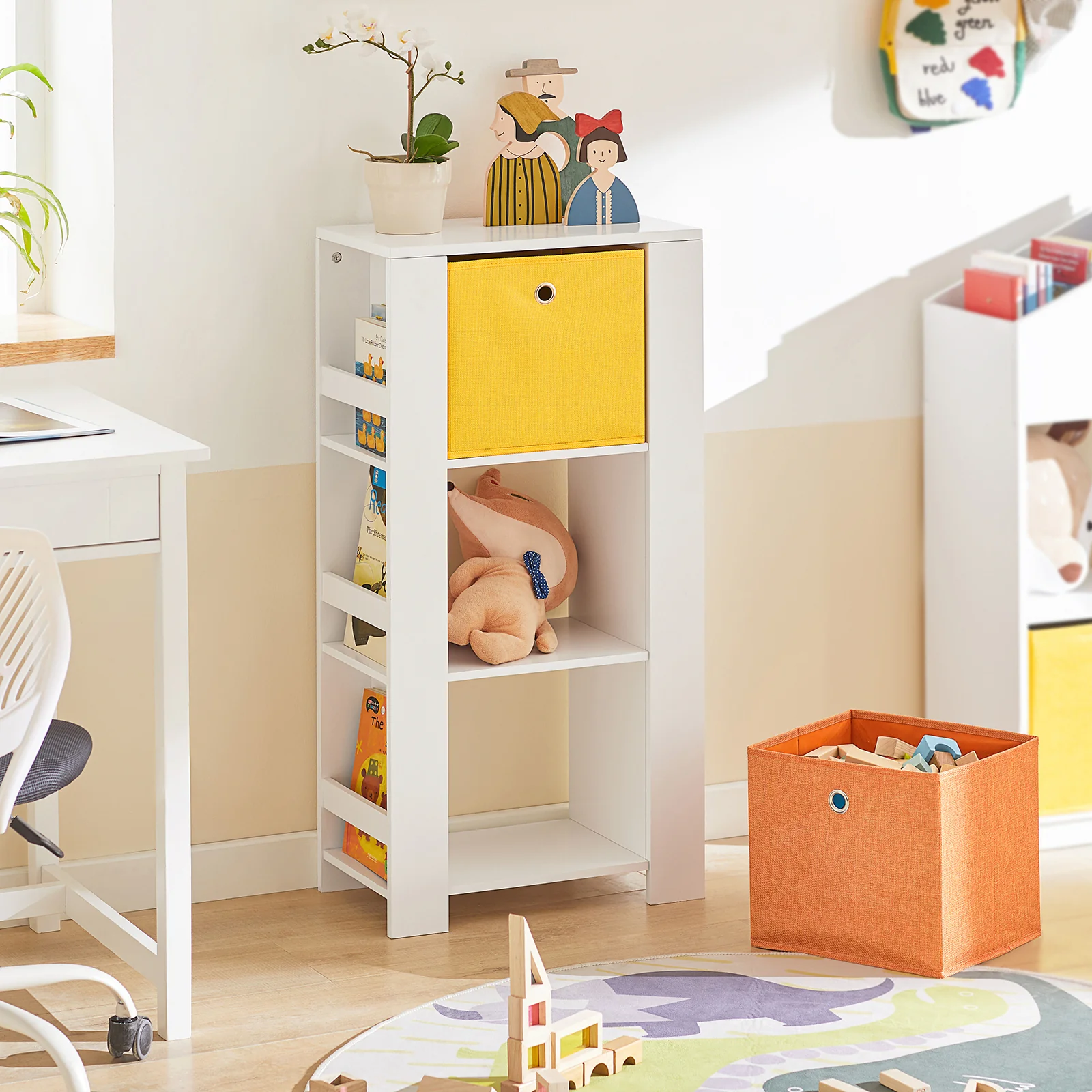 SoBuy KMB48-W Librería infantil con 2 Cestas y 2 Estantes - Image 5