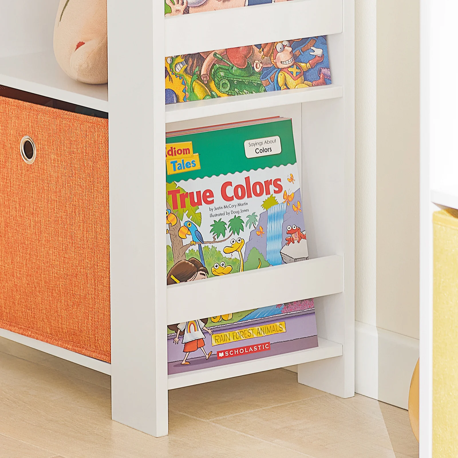 SoBuy KMB48-W Librería infantil con 2 Cestas y 2 Estantes - Image 9