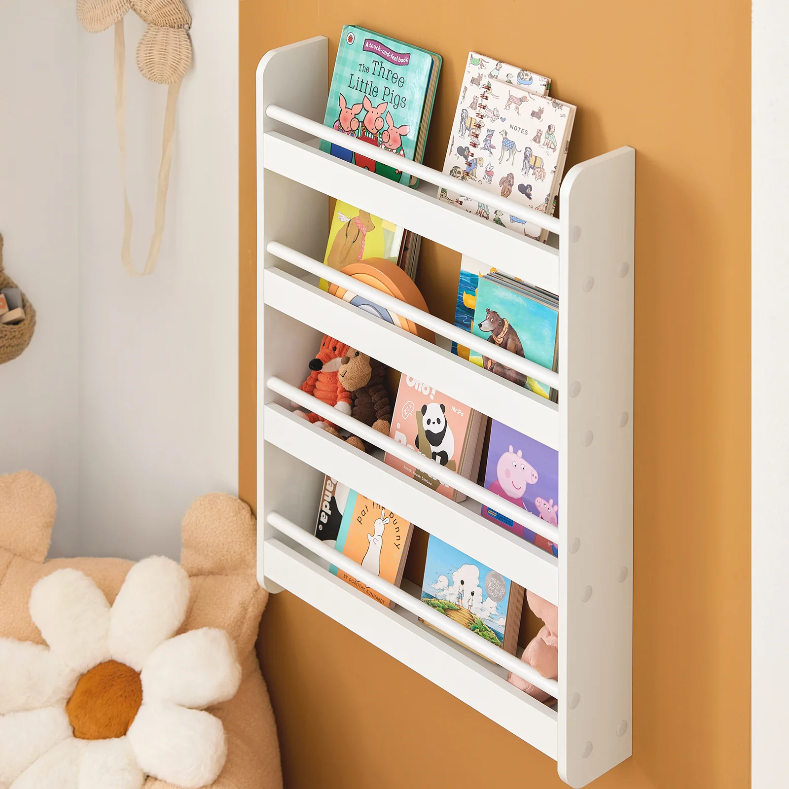 SoBuy KMB08-K-W Librería infantil con 4 Estanterías L60cm - Image 5