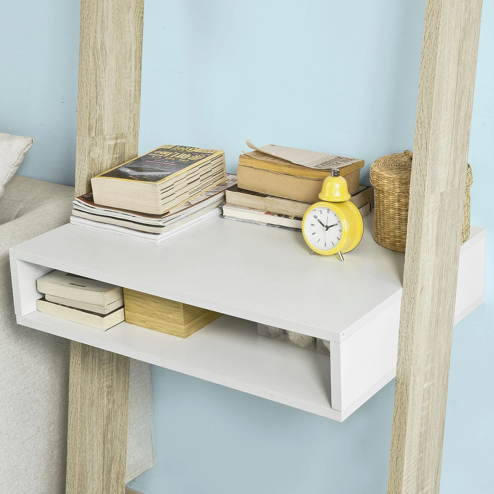 SoBuy FRG111-WN Estanteríass Librerías con la Oficina Cúbico y 2 Estantes - Image 5