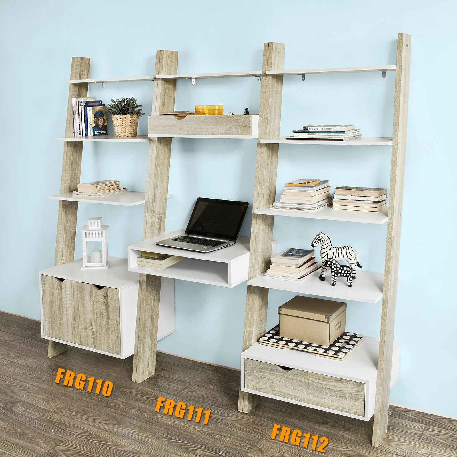 SoBuy FRG111-WN Estanteríass Librerías con la Oficina Cúbico y 2 Estantes - Image 8