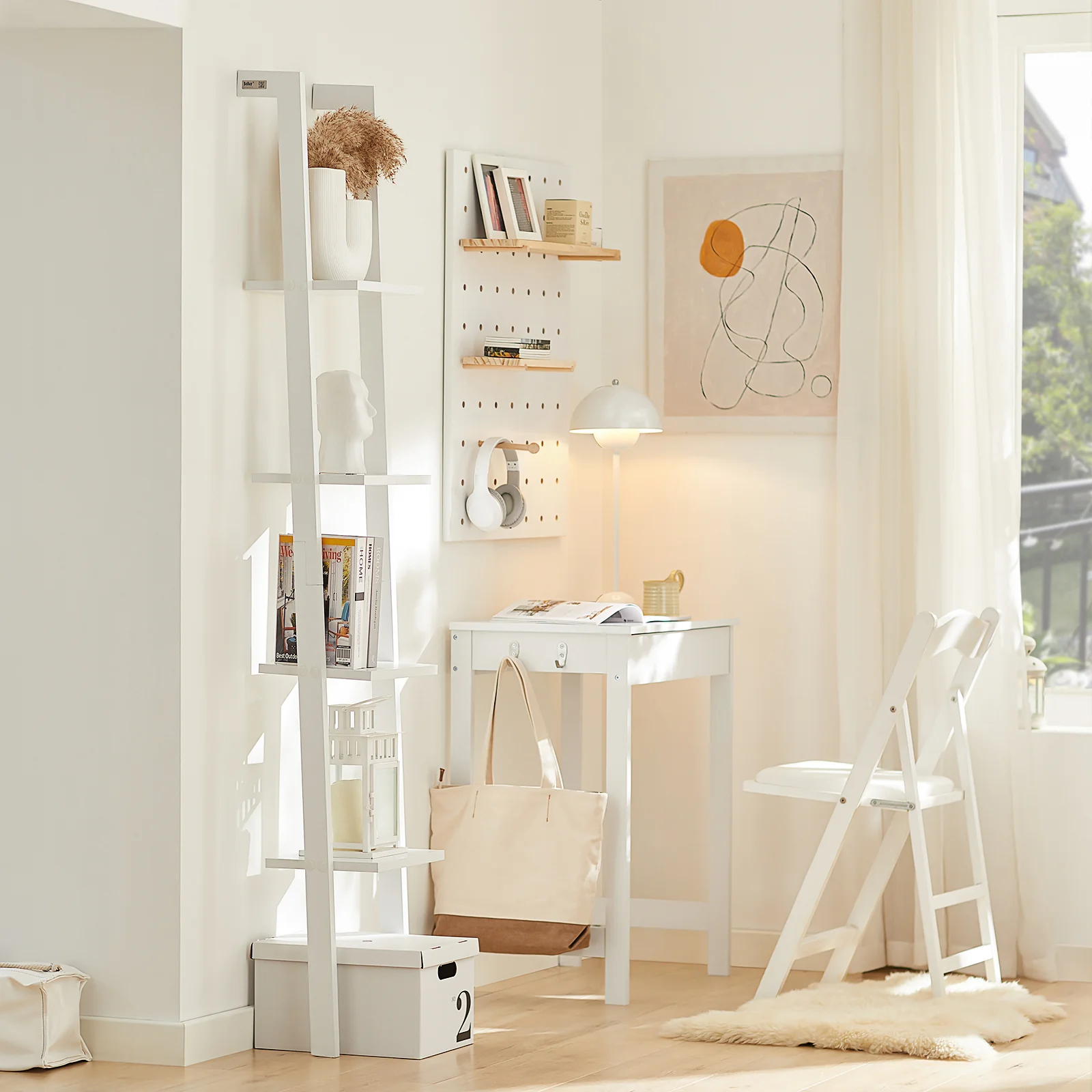 SoBuy FRG15-W Estanterías de Pared con 4 estantes Blanco - Image 7
