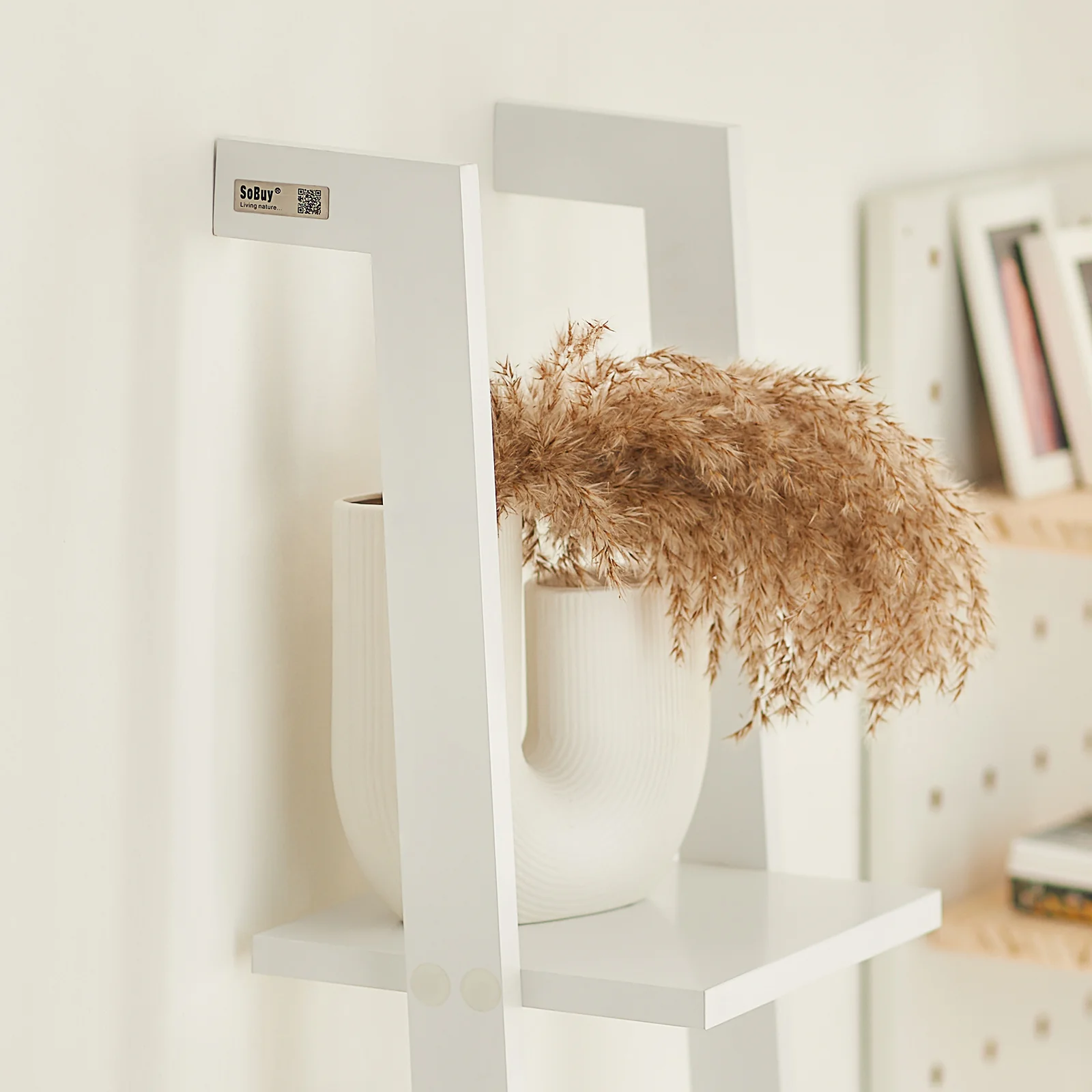SoBuy FRG15-W Estanterías de Pared con 4 estantes Blanco - Image 8