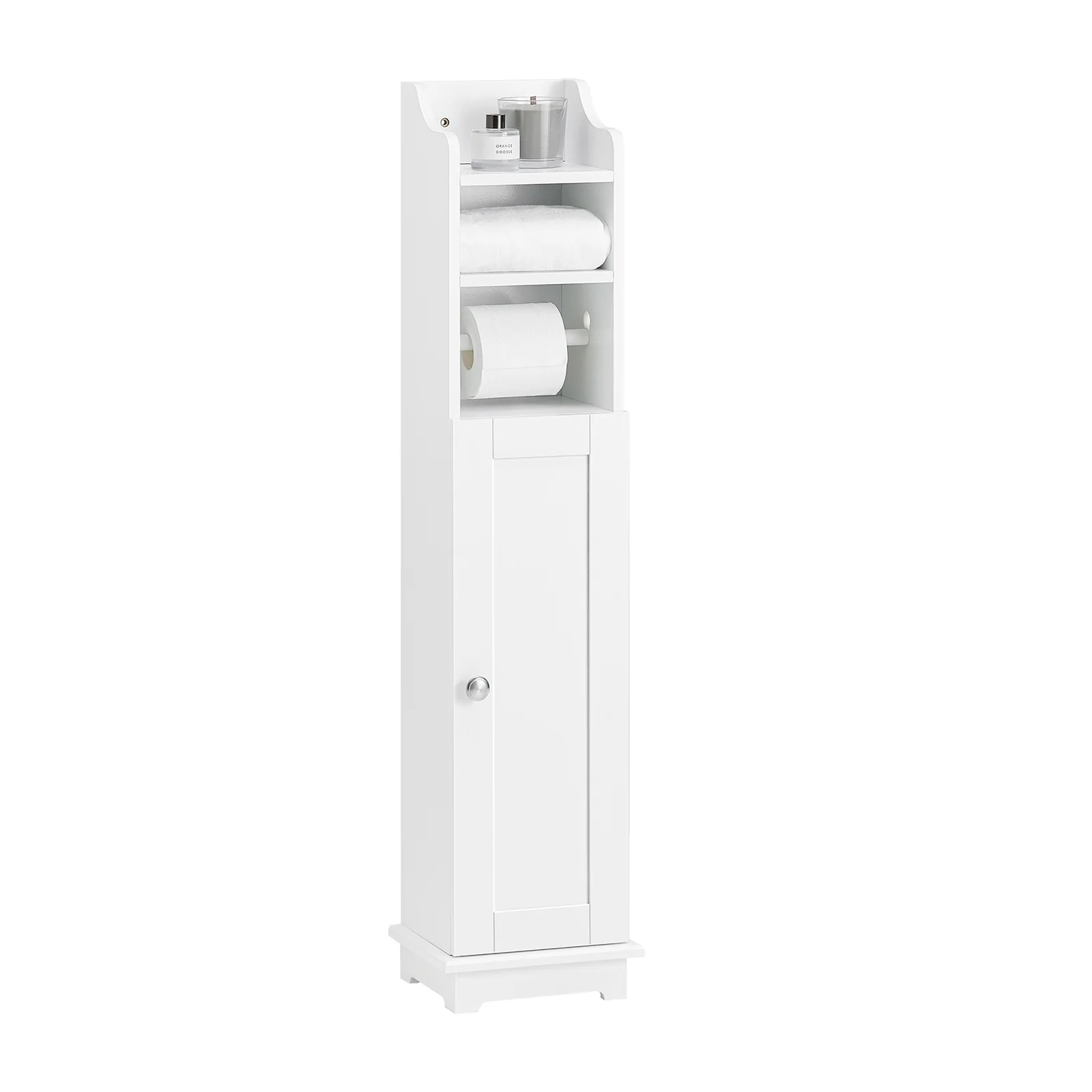 SoBuy FRG177-II-W Estantes de Baño Sostenedor de papel Higiénico