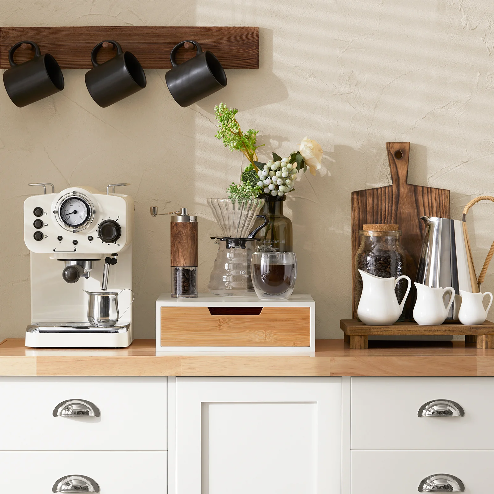 SoBuy FRG179-WN Soporte para cápsulas de café o Bolsas de Té con 1 cajón - Image 4