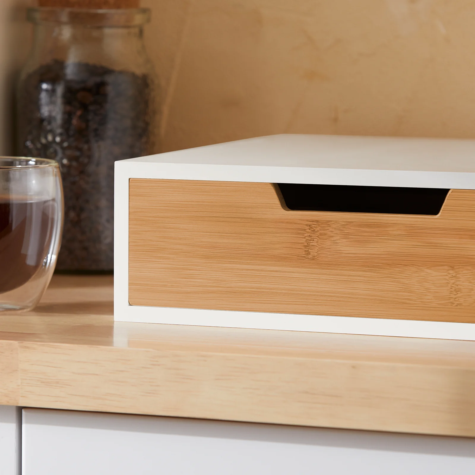 SoBuy FRG179-WN Soporte para cápsulas de café o Bolsas de Té con 1 cajón - Image 9
