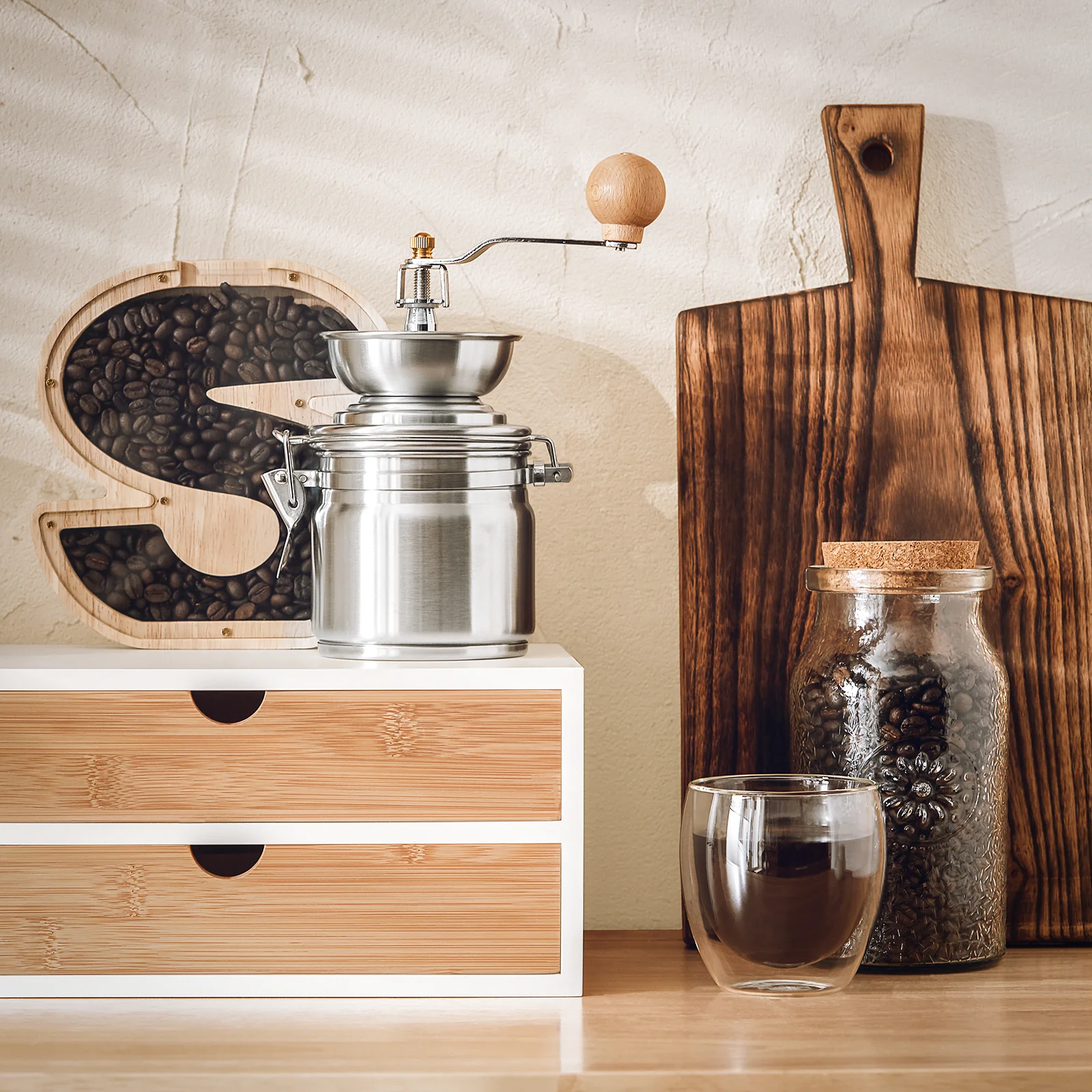 SoBuy FRG180-WN Soporte para Cápsulas de Café o Bolsas de té con 2 cajones - Image 7