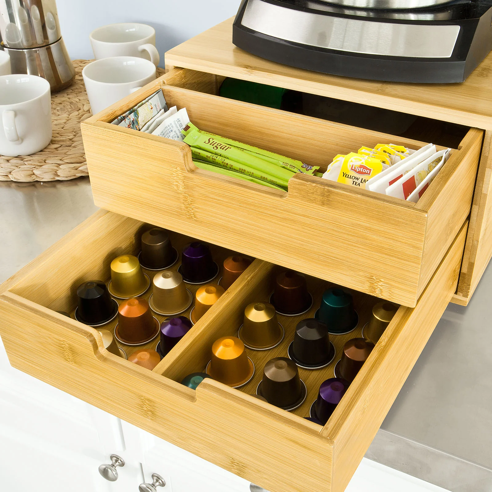 SoBuy FRG82-N Soporte para cápsulas de café con 2 cajón - Image 8
