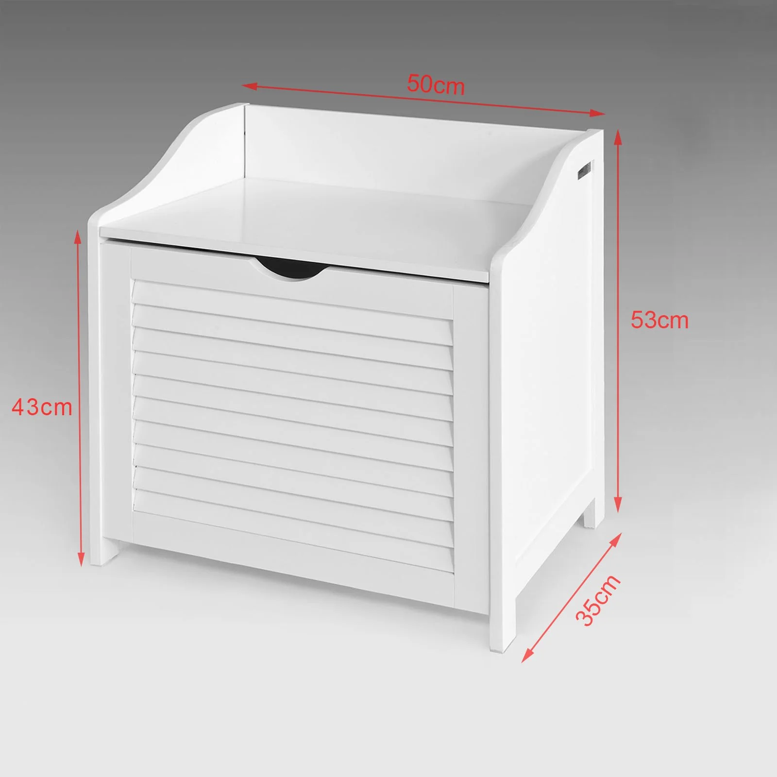 SoBuy FSR40-W Cesto para ropa sucia Blanco - Image 3