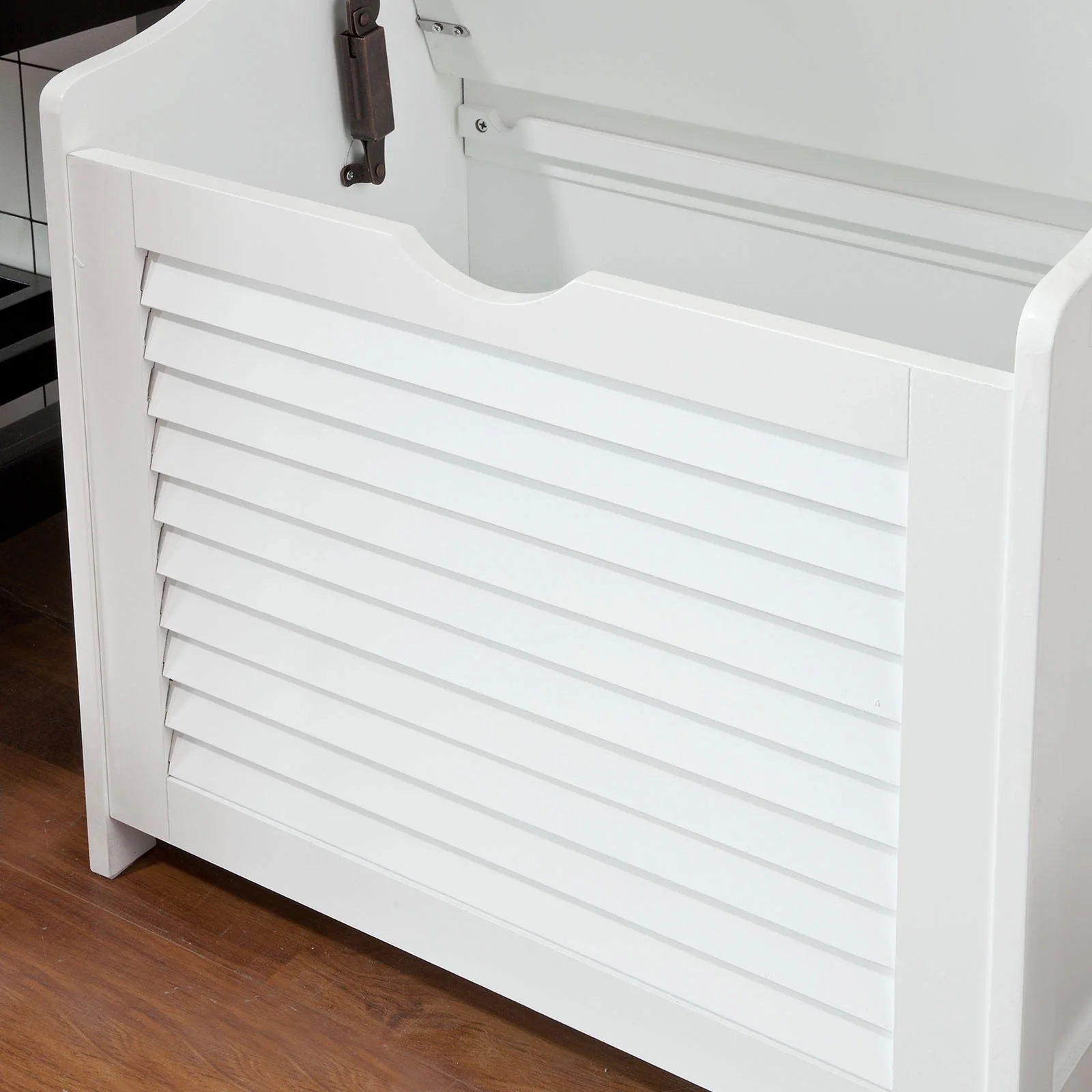 SoBuy FSR40-W Cesto para ropa sucia Blanco - Image 4