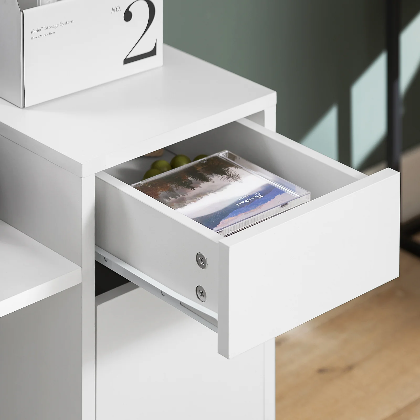 SoBuy ASK02-W Soporte para Impresora Armario de Oficina con 4 Ruedas - Image 7