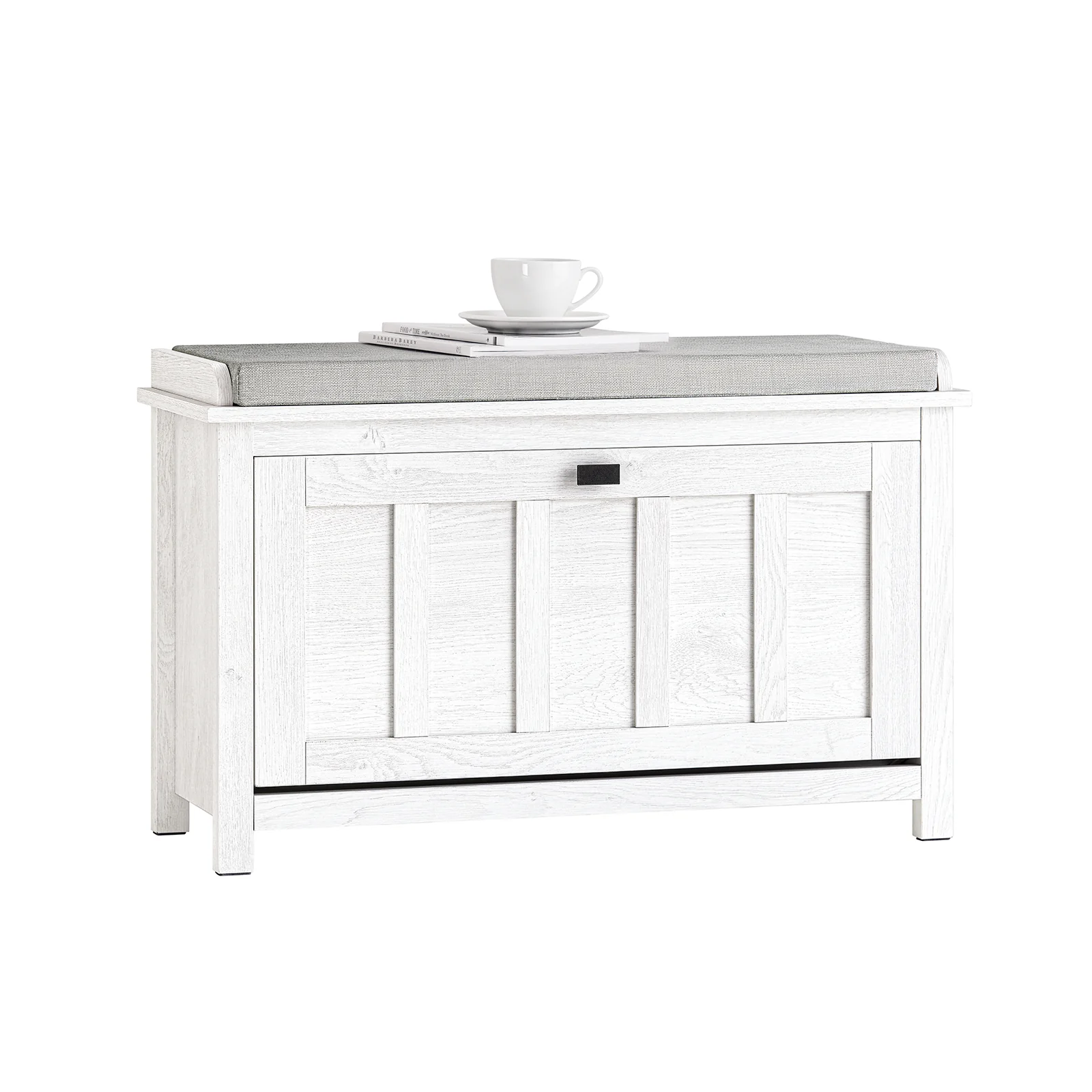 SoBuy FSR161-W Banco Zapatero con 1 Puertas 80 x 30 x 50 cm