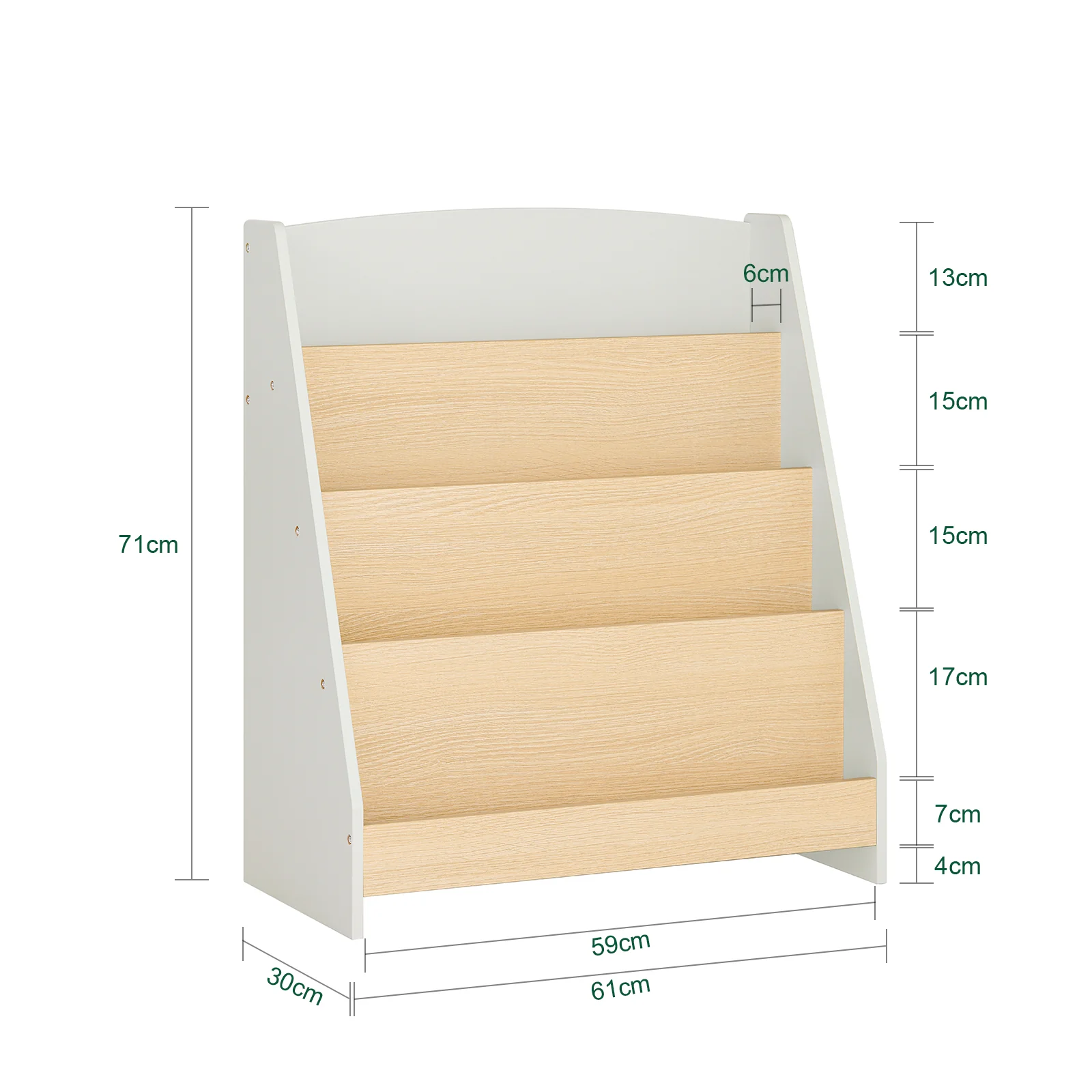 SoBuy KMB106-HG Librería Infantil para Niños con 4 Estantes - Image 3