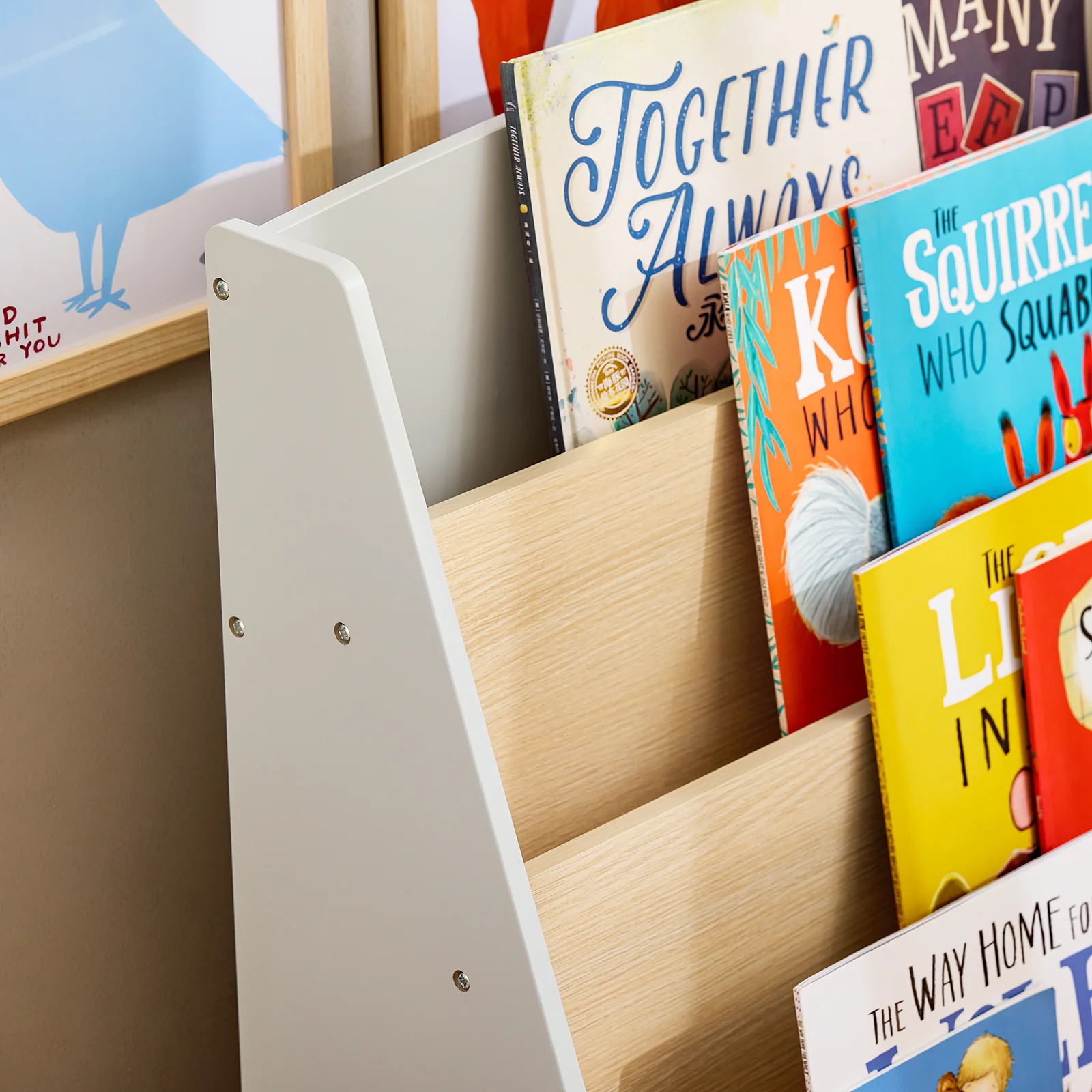 SoBuy KMB106-HG Librería Infantil para Niños con 4 Estantes - Image 6