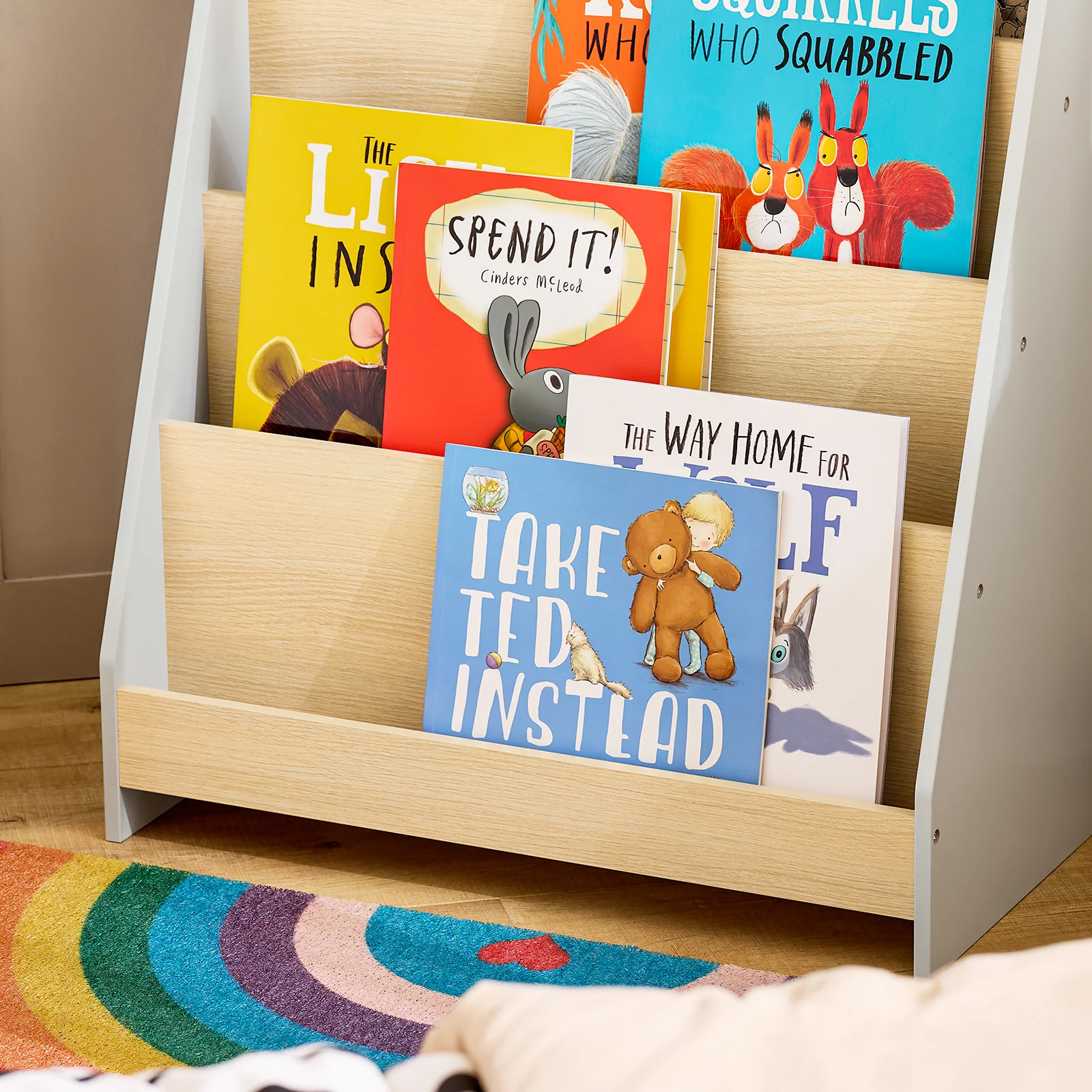 SoBuy KMB106-HG Librería Infantil para Niños con 4 Estantes - Image 9
