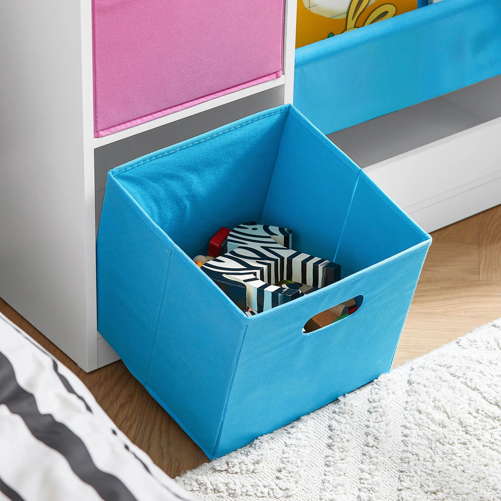 SoBuy KMB76-F Librería Infantil para niños con 2 Cestas y 1 Compartimiento - Image 6
