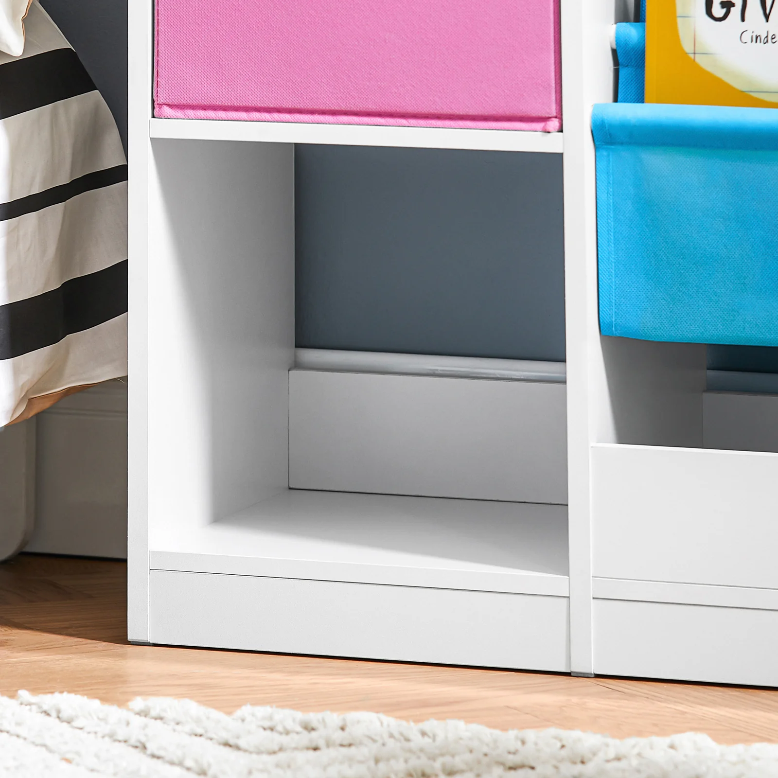 SoBuy KMB76-F Librería Infantil para niños con 2 Cestas y 1 Compartimiento - Image 8