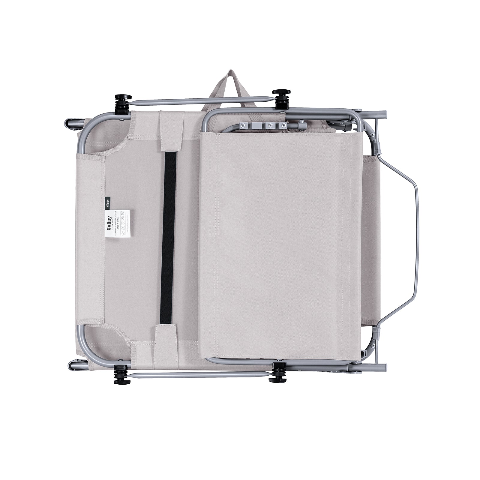 SoBuy OGS48-MIx2 Set de 2 Tumbonas Plegables con Respaldo Reclinable y Parasol - Image 10