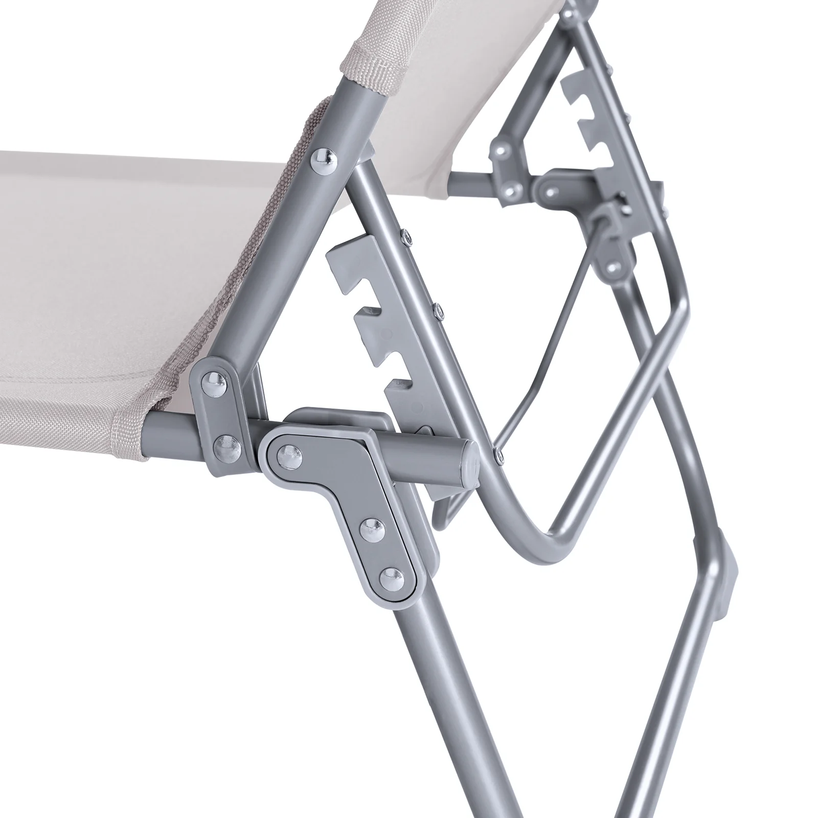 SoBuy OGS48-MIx2 Set de 2 Tumbonas Plegables con Respaldo Reclinable y Parasol - Image 8