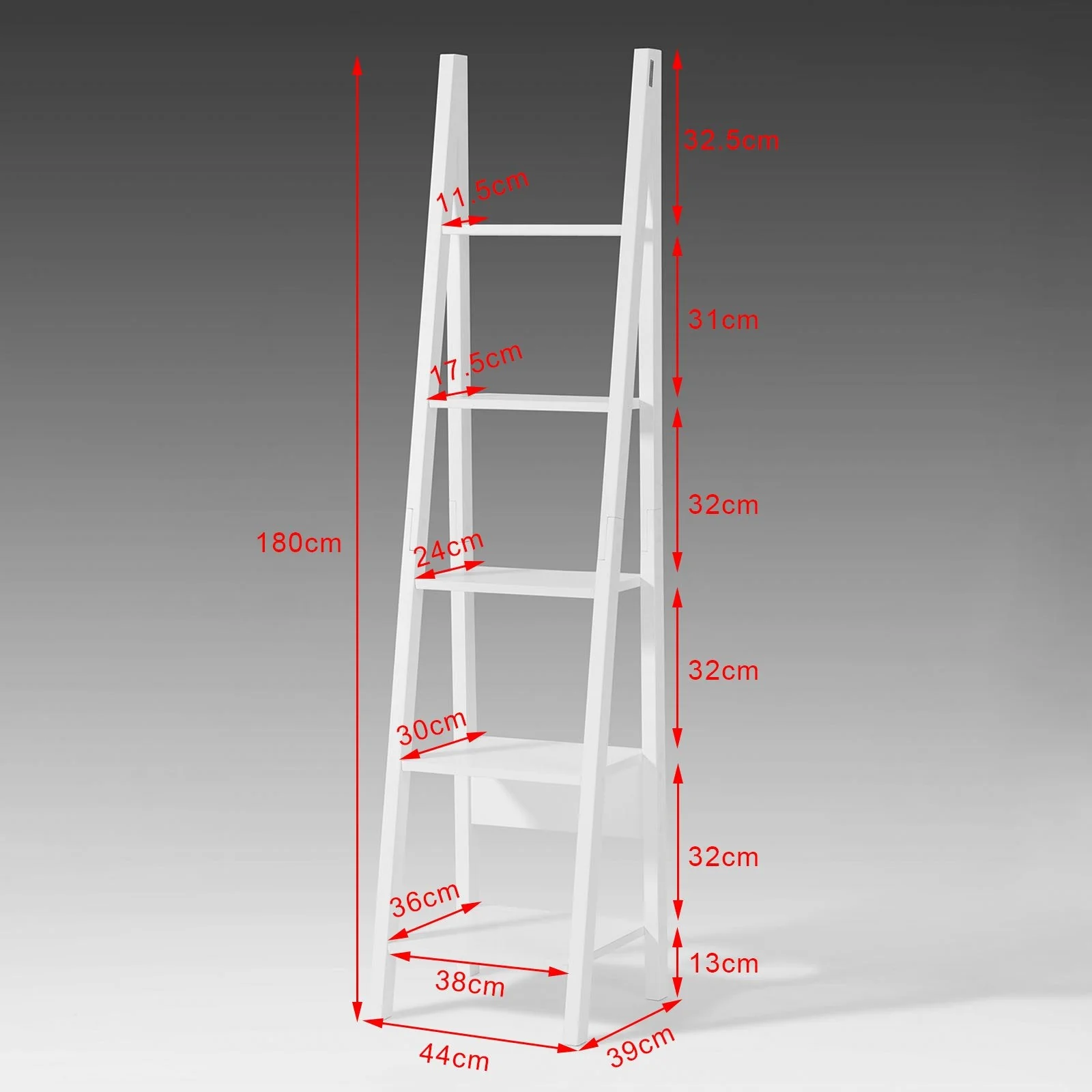 SoBuy FRG101-W Estantería Librería con 5 Niveles Blanco - Image 3