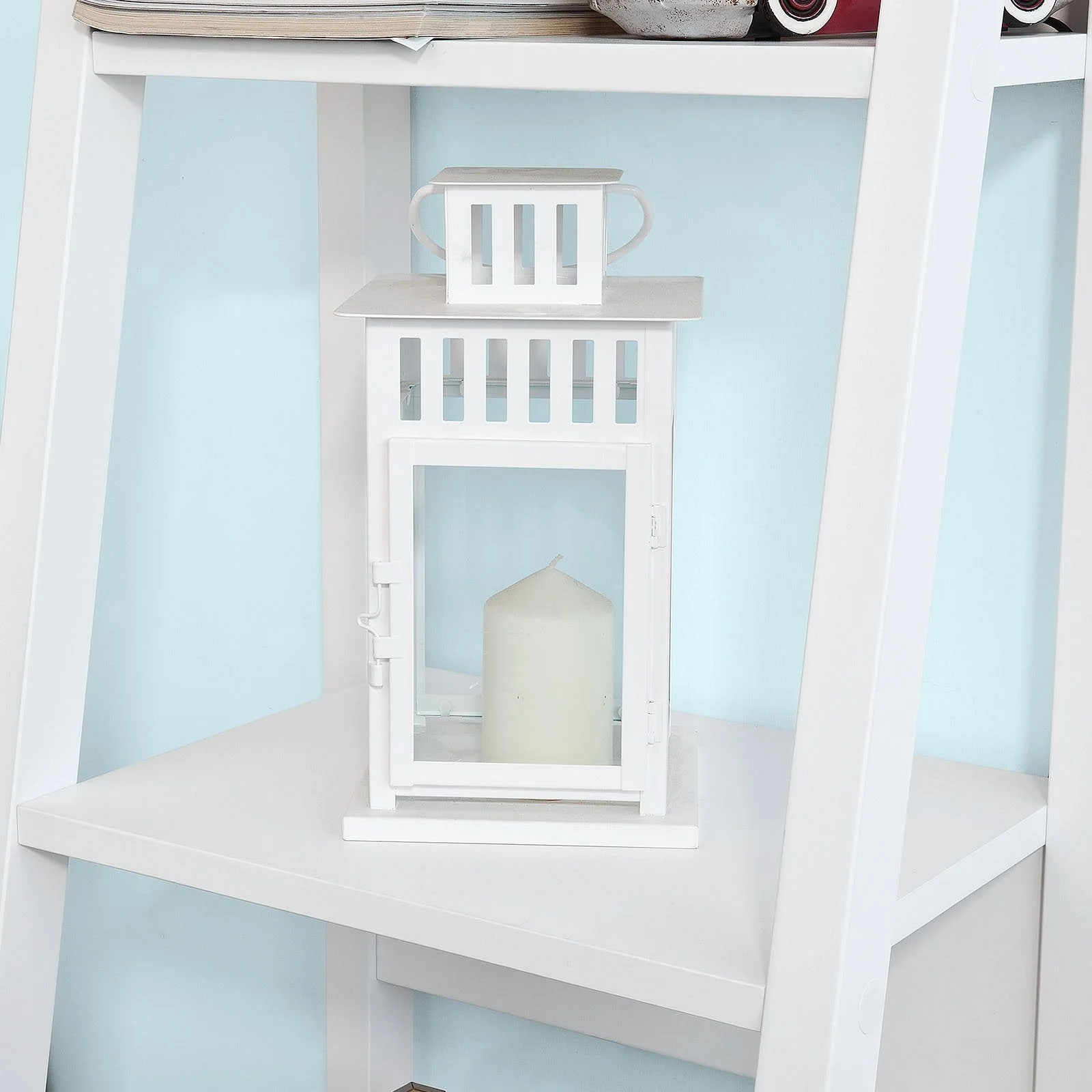 SoBuy FRG101-W Estantería Librería con 5 Niveles Blanco - Image 8