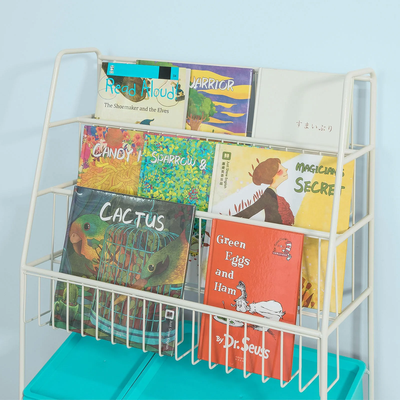 SoBuy KMB07-B Librería Infantil con 3 bandejas y 4 cajones - Image 6