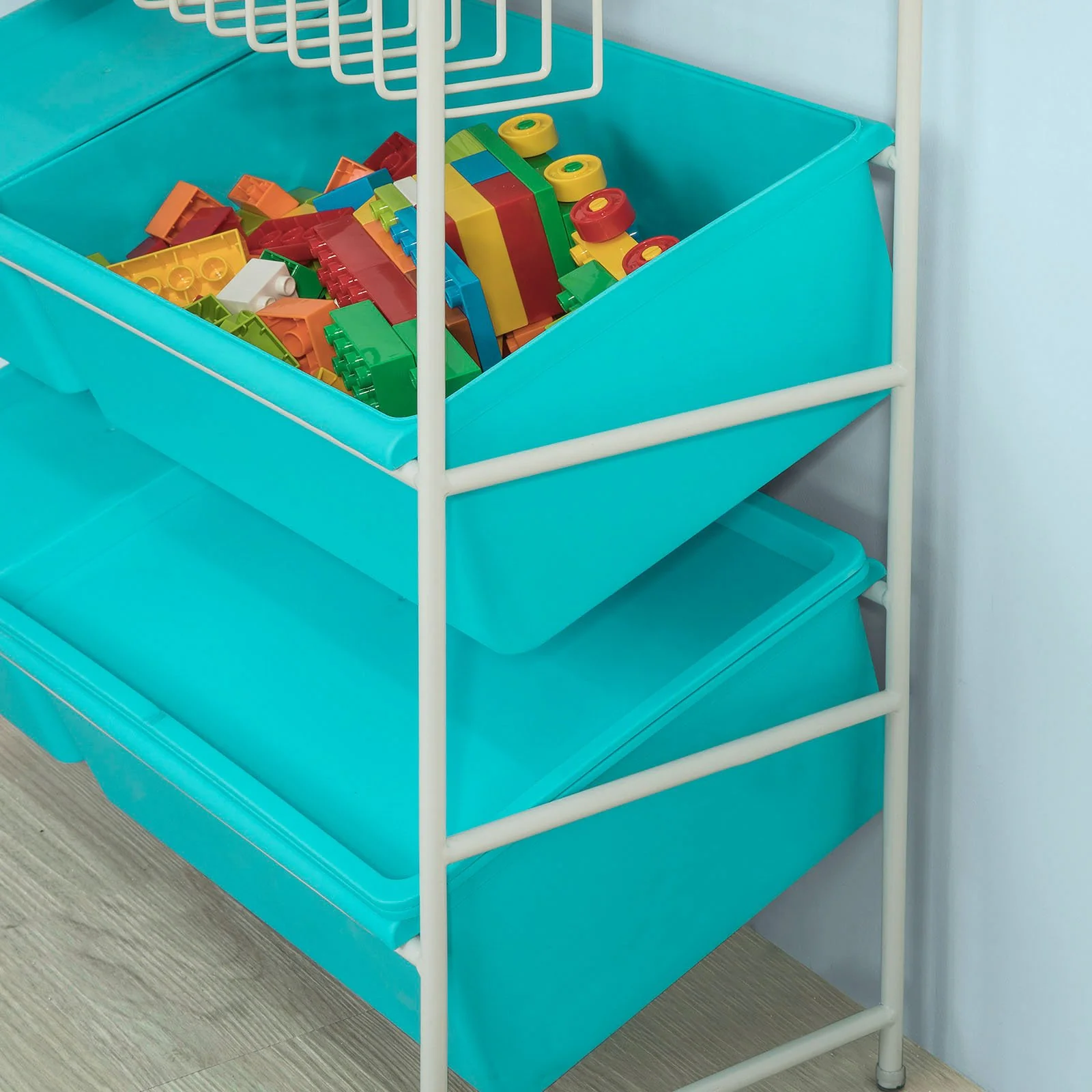 SoBuy KMB07-B Librería Infantil con 3 bandejas y 4 cajones - Image 9
