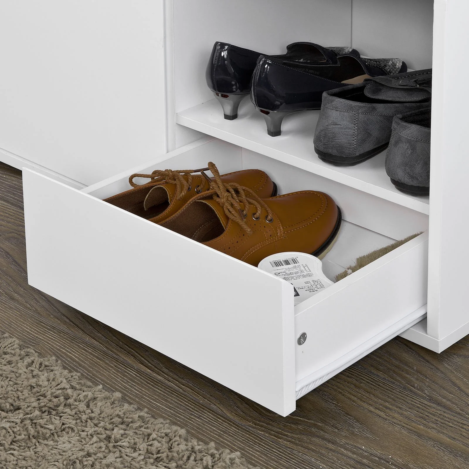SoBuy FSR37-W Banco Zapatero con 1 cajón 1 puerta - Image 8