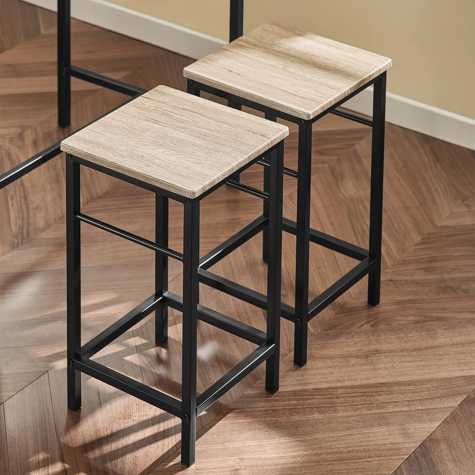 SoBuy OGT11-N Mesa y 4 Taburetes madera - Image 6