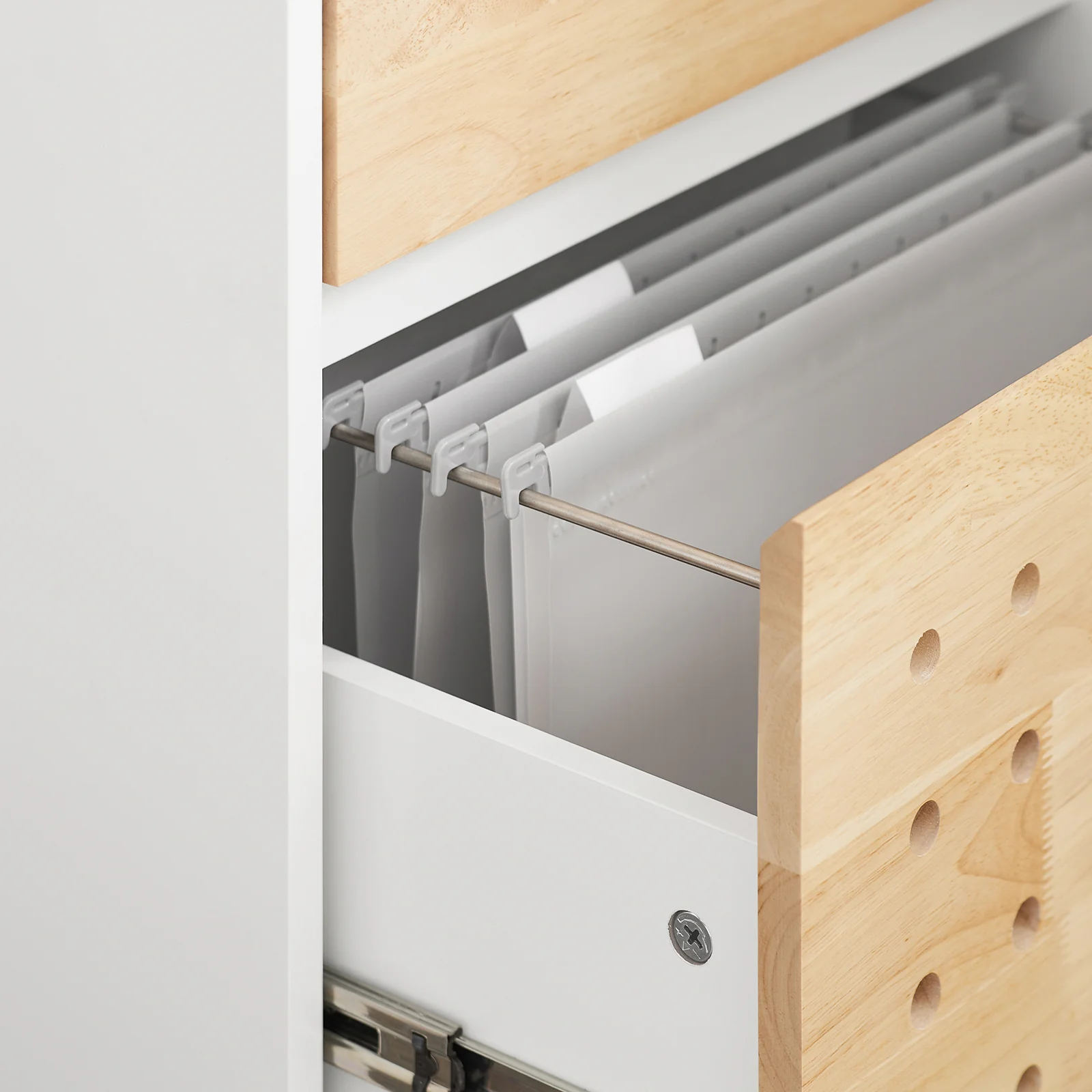 SoBuy ASK06-WN Soporte para Impresora con 2 Cajones 4 Ruedas Multifuncional - Image 8