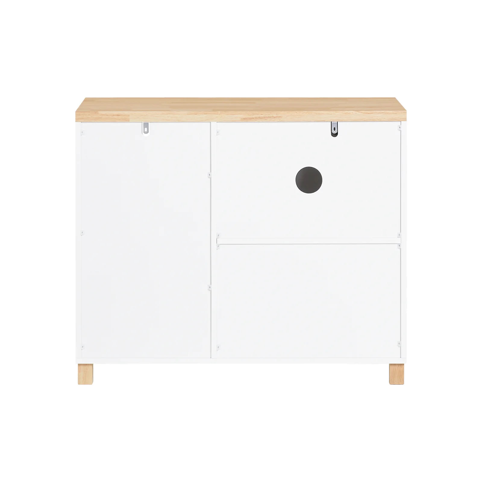 SoBuy ASK07-WN Aparador de Oficaina Soporte para Impresora con 1 Puerta y 3 cajones - Image 5