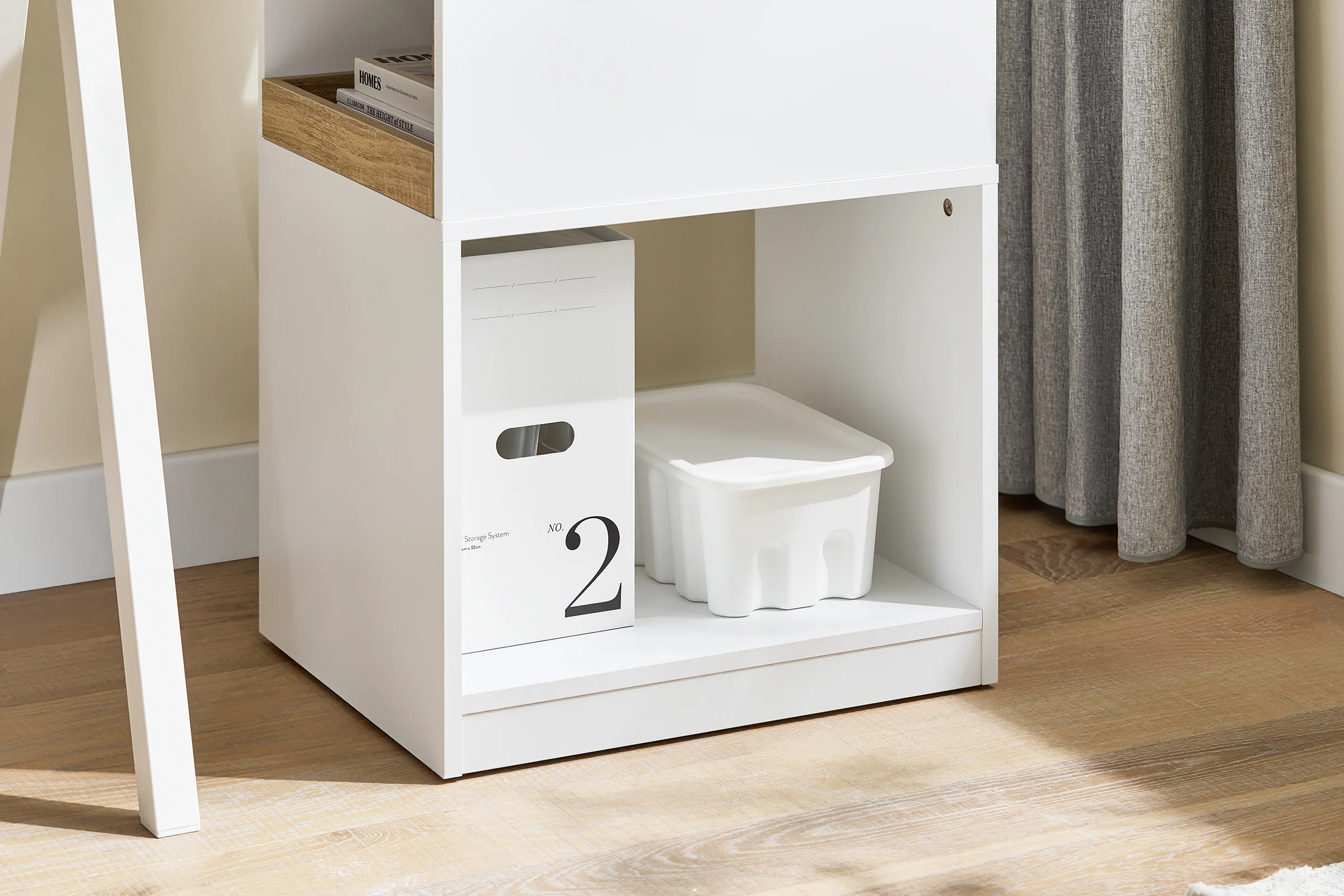 SoBuy ASK08-WN Armario de Oficina con Soporte para Impresora 40 x 50 x 65 cm - Image 6