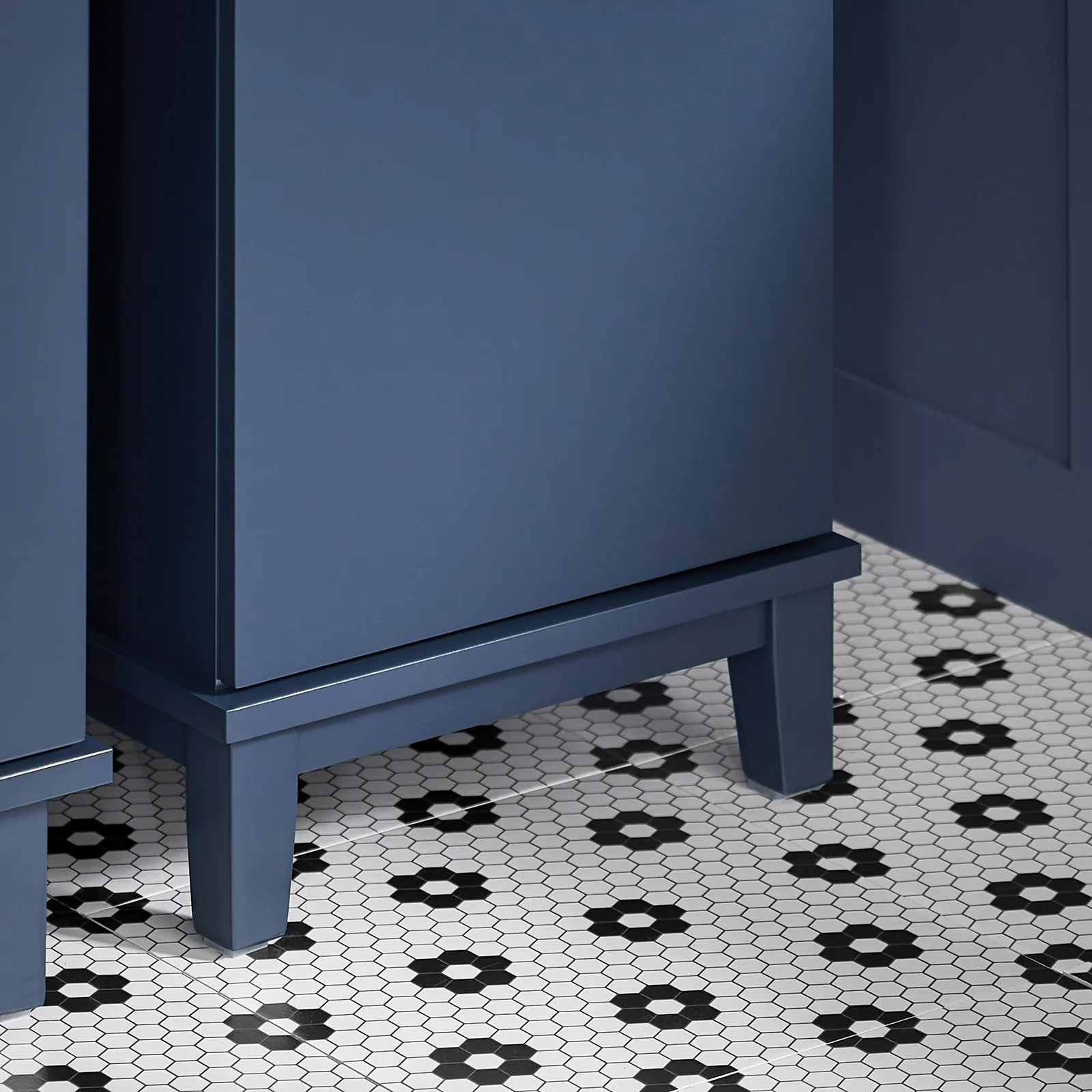 SoBuy BZR112-B Armario Alto para Baño con 3 Estantes 1 Puerta y 1 Cajón Azul - Image 9