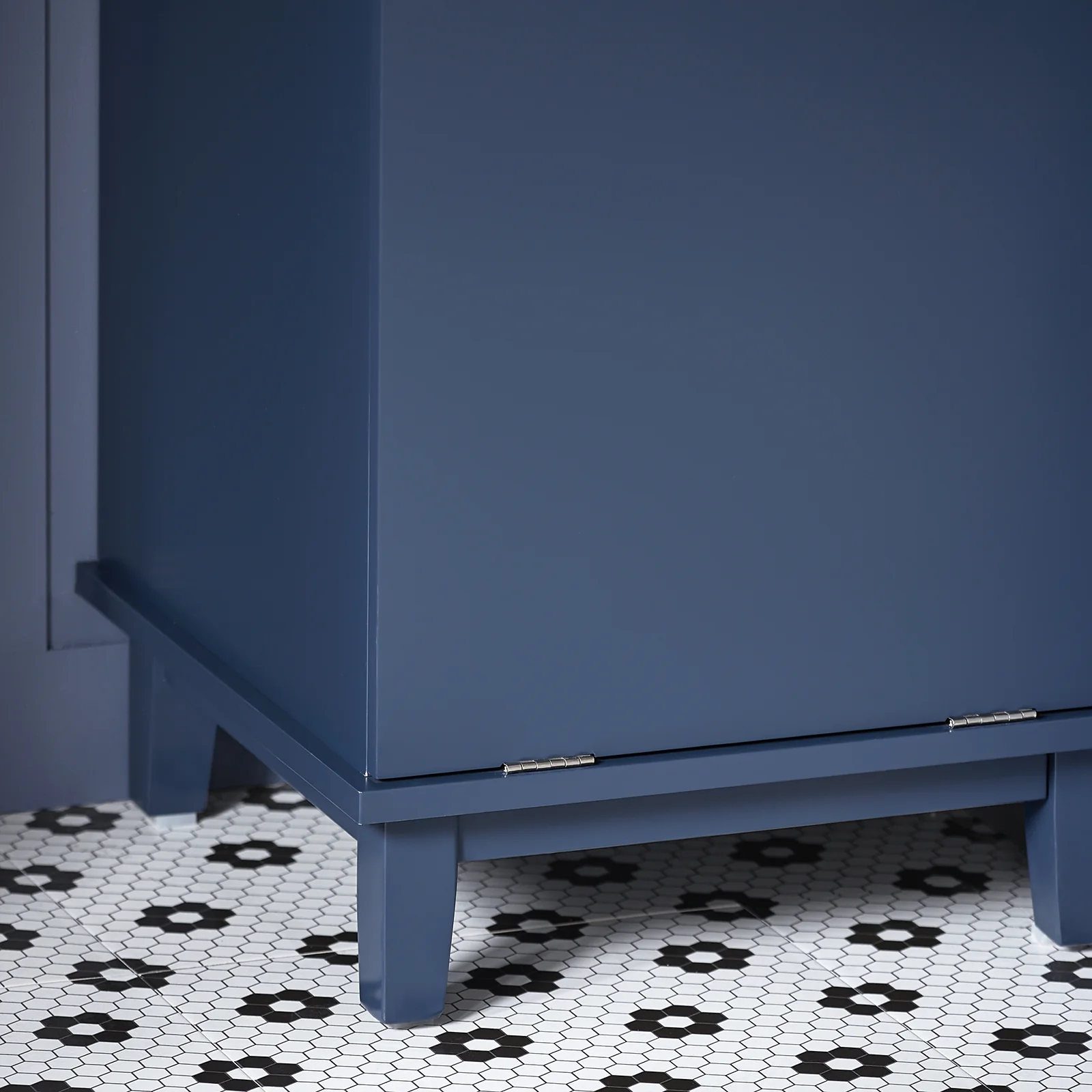 SoBuy BZR114-B Cesto para Ropa Sucia con 1 Cesto y 1 Cajón Azul - Image 6