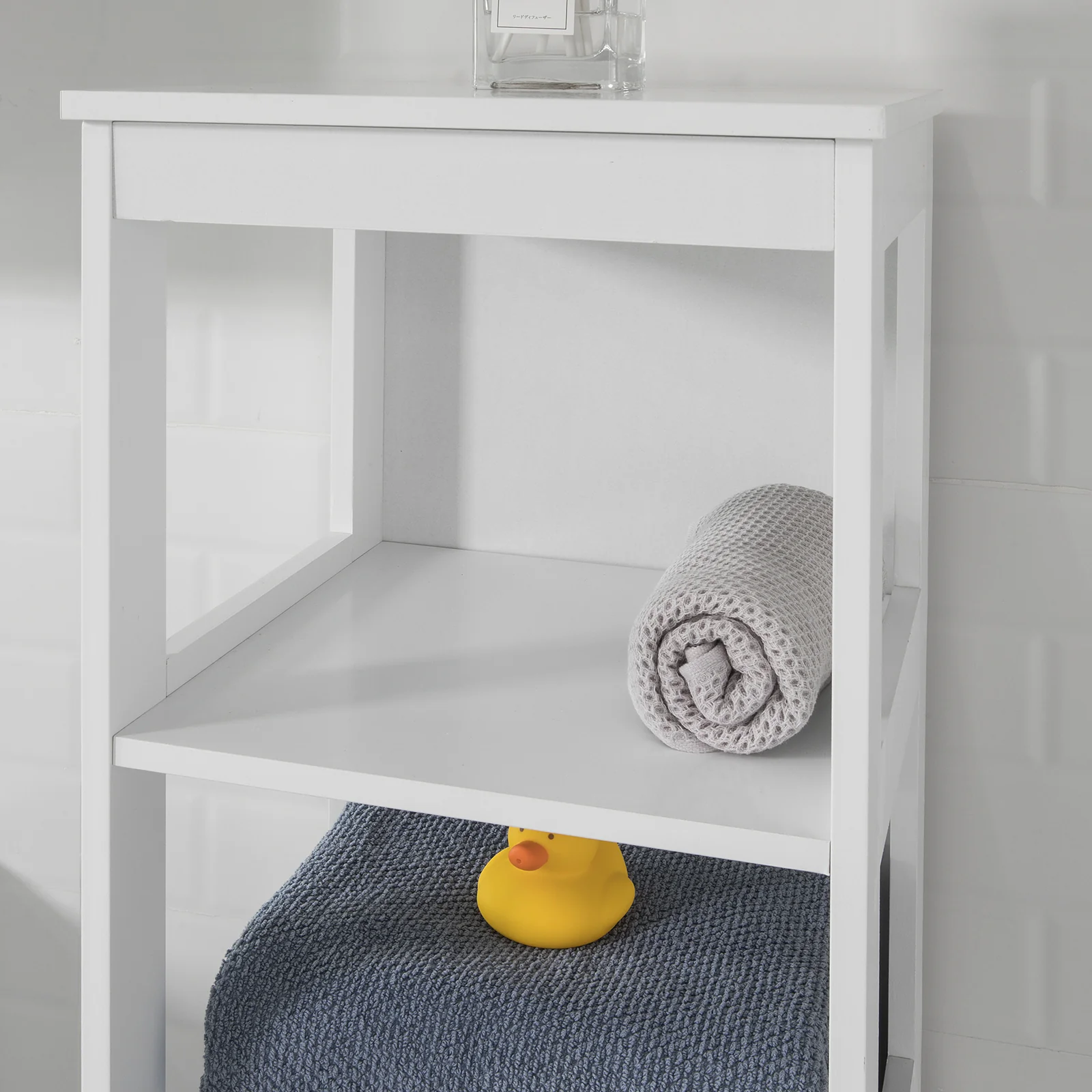 SoBuy BZR14-W  Estanterías de Baño con 5 Estantes Blanco - Image 5