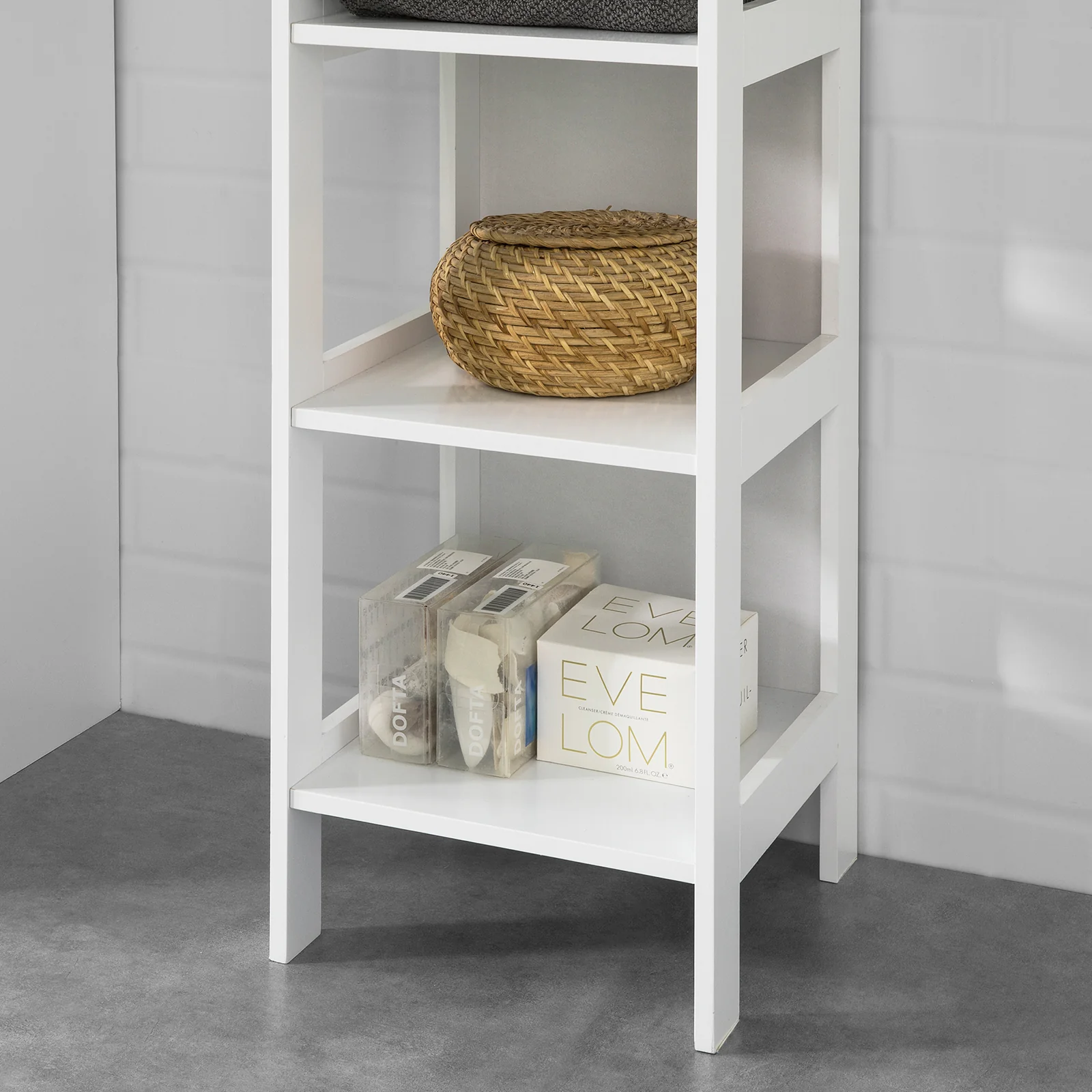 SoBuy BZR14-W  Estanterías de Baño con 5 Estantes Blanco - Image 6