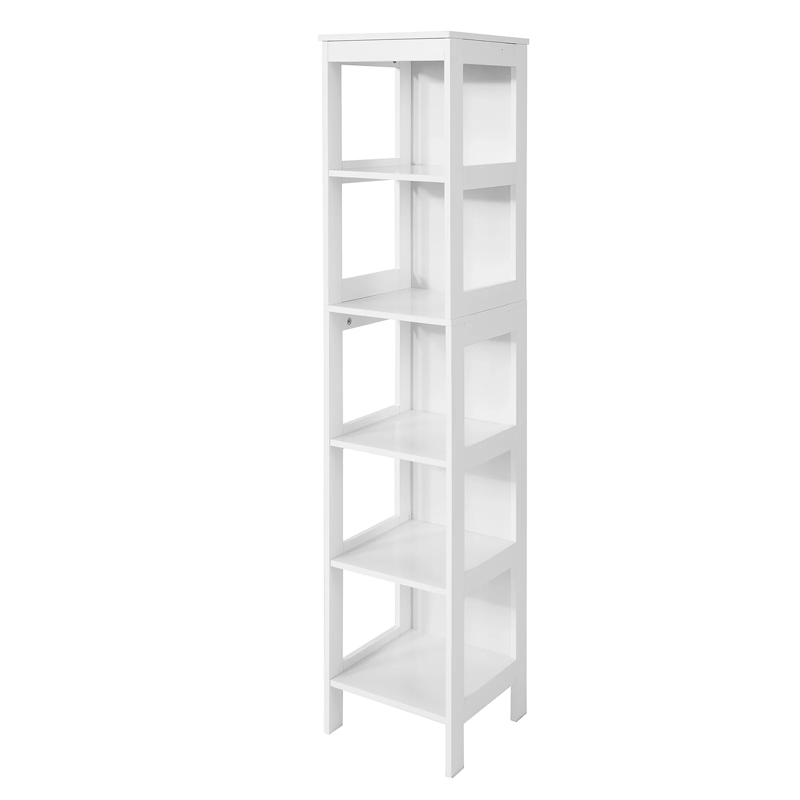 SoBuy BZR14-W  Estanterías de Baño con 5 Estantes Blanco - Image 7