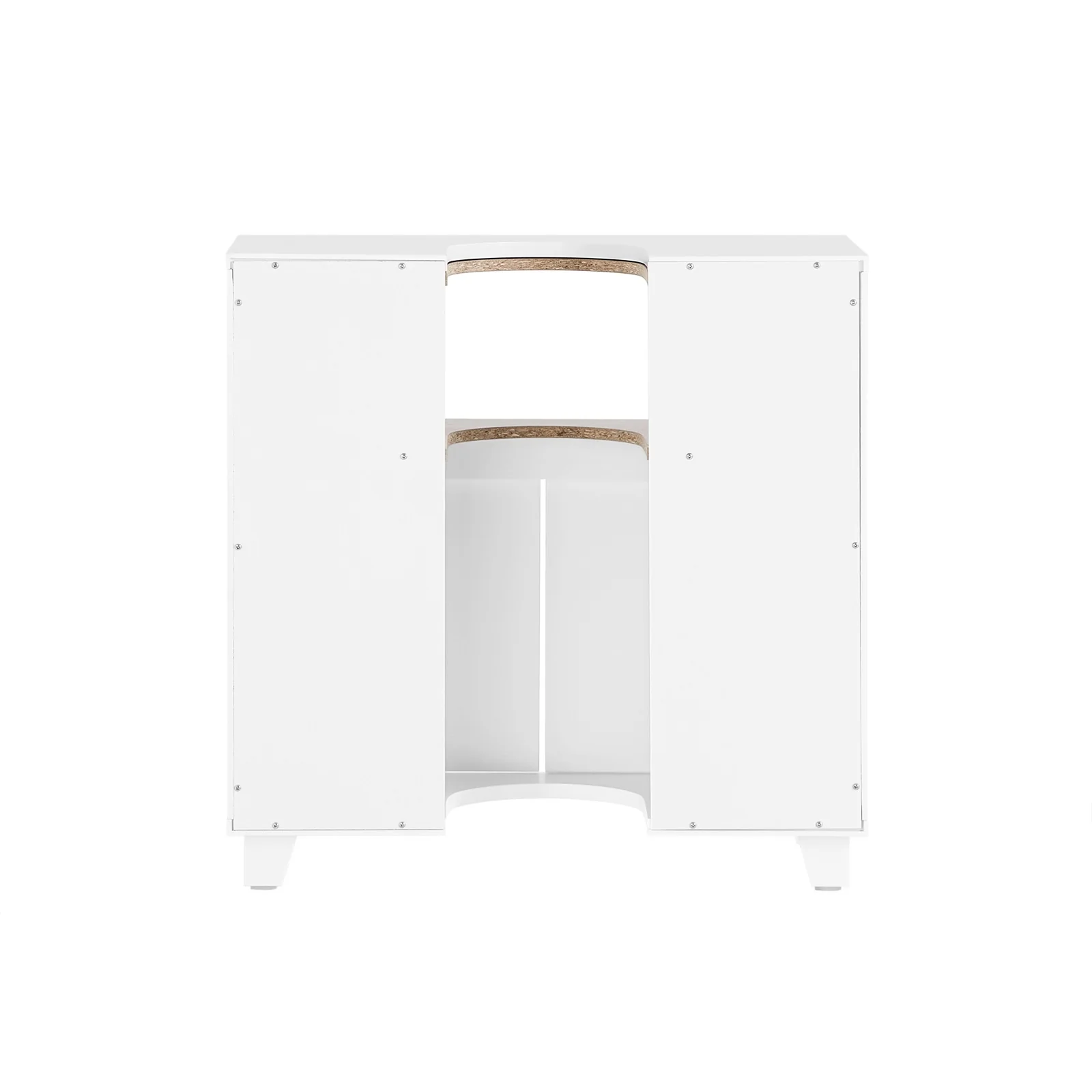 Preventa-SoBuy BZR148-W Mueble para Debajo del Lavabo con 2 Puertas y 1 Estante - Image 4