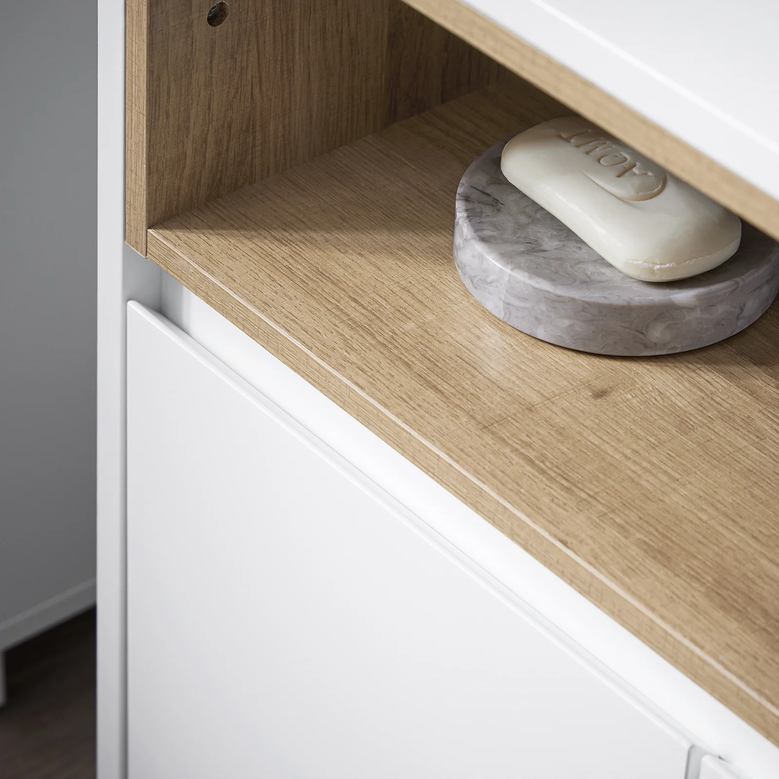 Preventa-SoBuy BZR148-W Mueble para Debajo del Lavabo con 2 Puertas y 1 Estante - Image 8