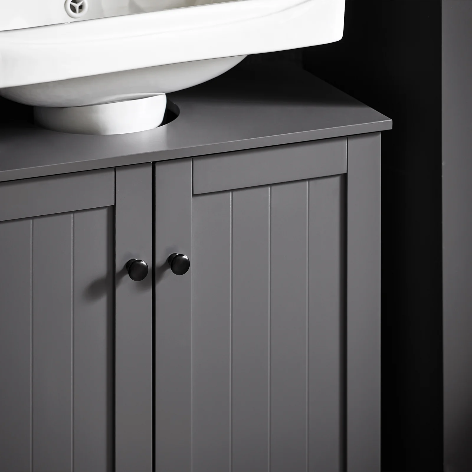 SoBuy BZR18-II-DG Mueble para Debajo del Lavabo Gris - Image 8