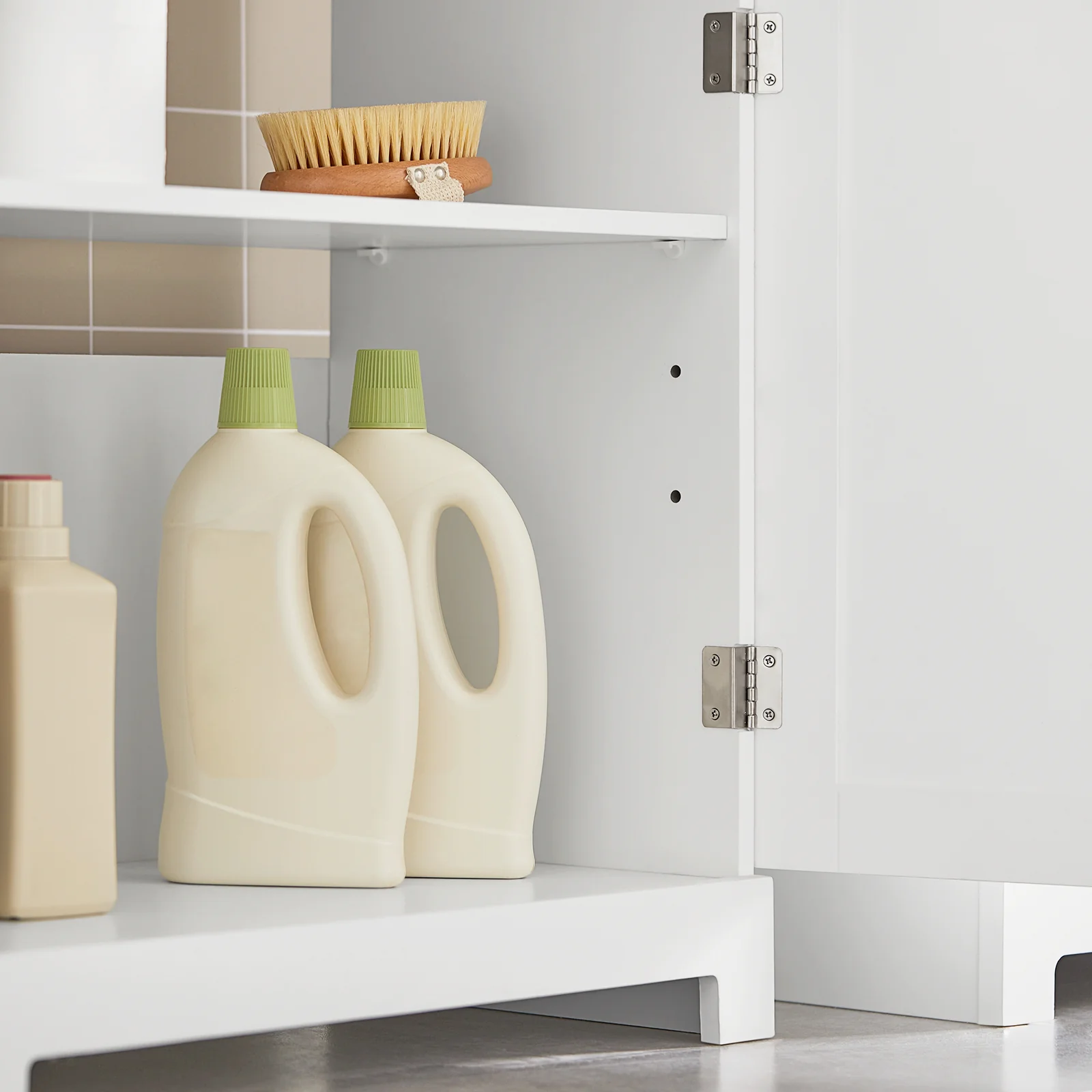 SoBuy BZR18-W Armario Lavabo con 2 Estantes Blanco - Image 6