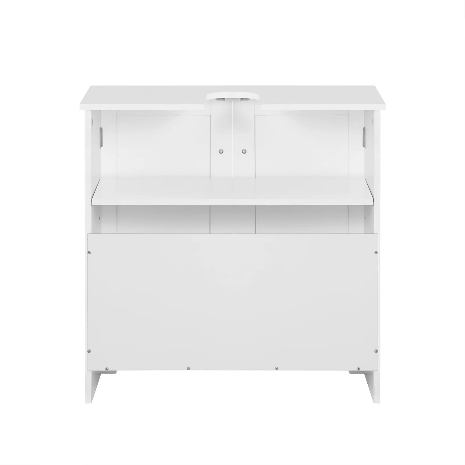 SoBuy BZR18-W Armario Lavabo con 2 Estantes Blanco - Image 9