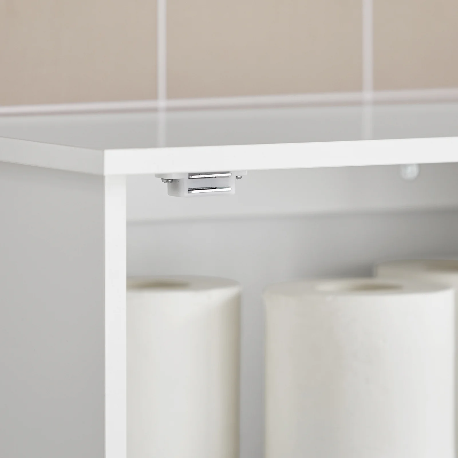 Preventa-SoBuy BZR19-W Armario de Pared con 2 estantes Blanco - Image 7